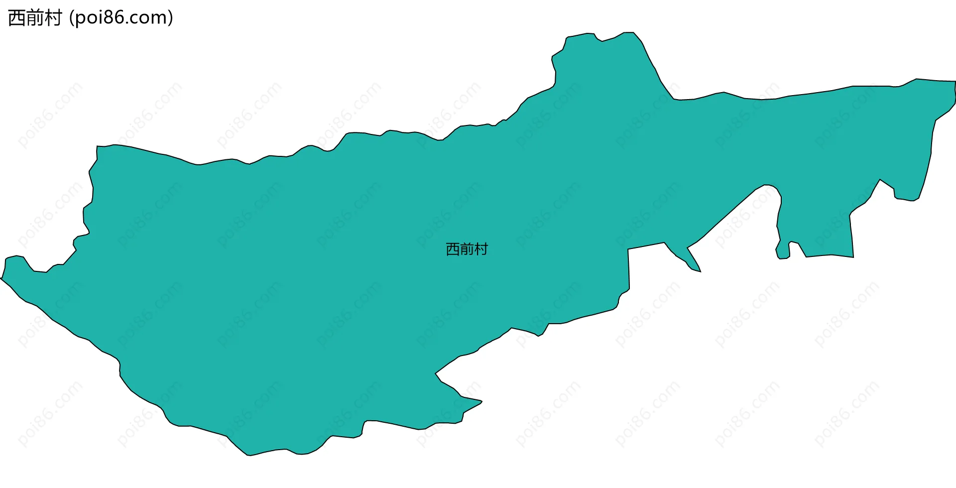 西前村边界地图