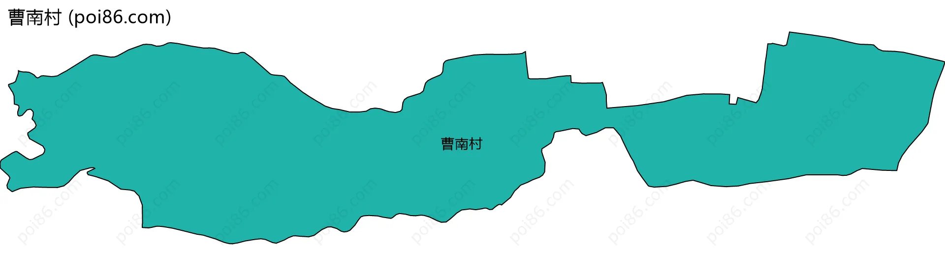 曹南村边界地图