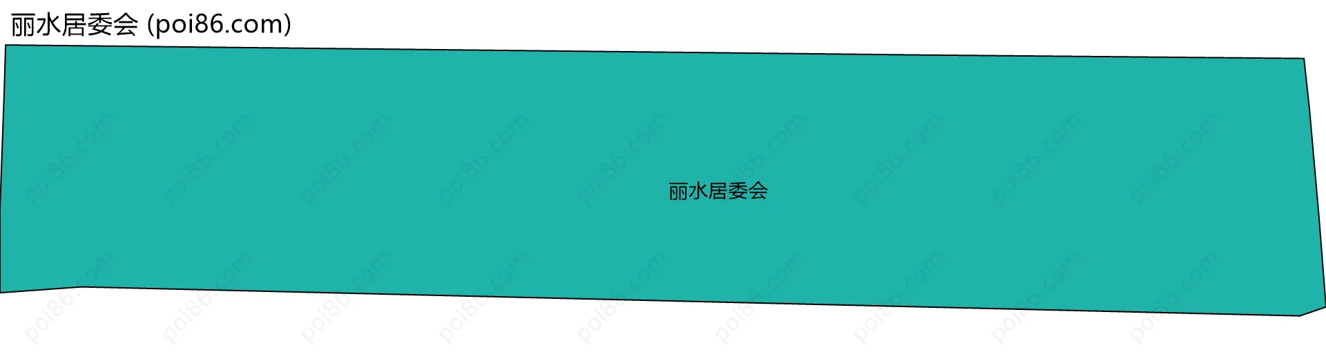 丽水居委会边界地图