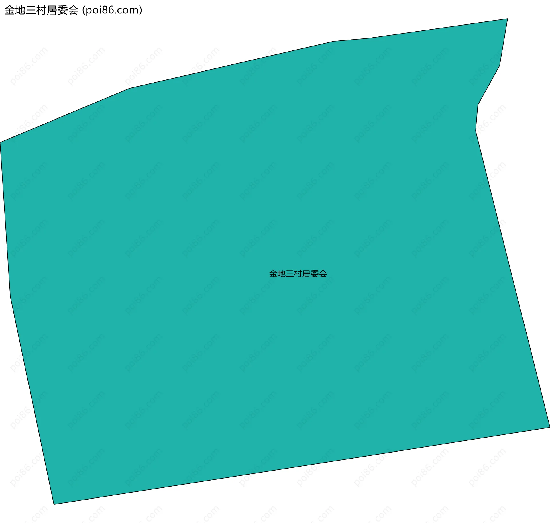 金地三村居委会边界地图