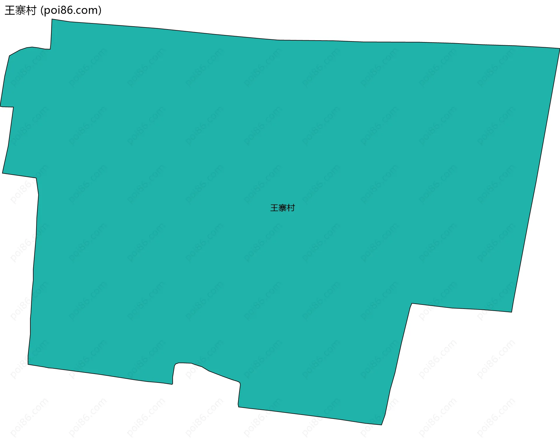 王寨村边界地图
