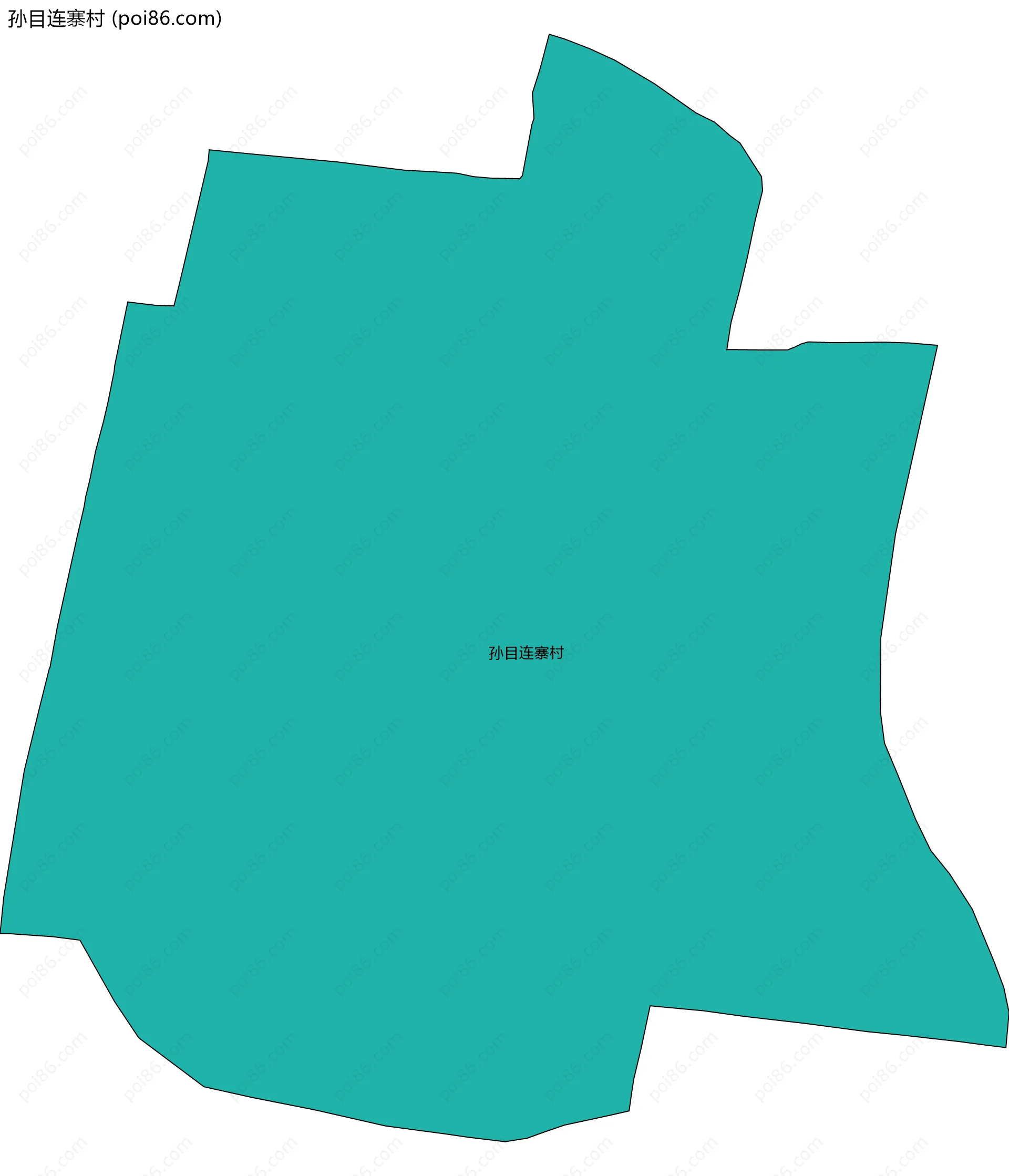 孙目连寨村边界地图