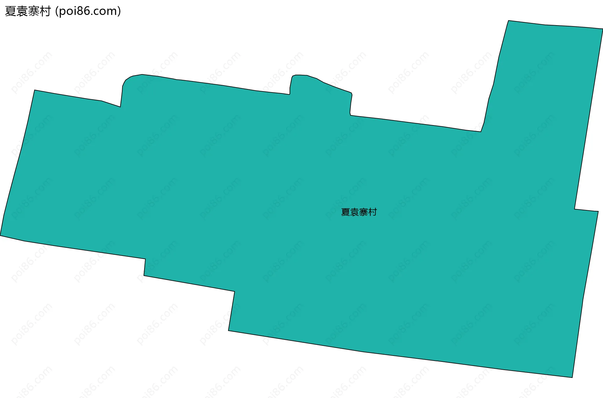 夏袁寨村边界地图