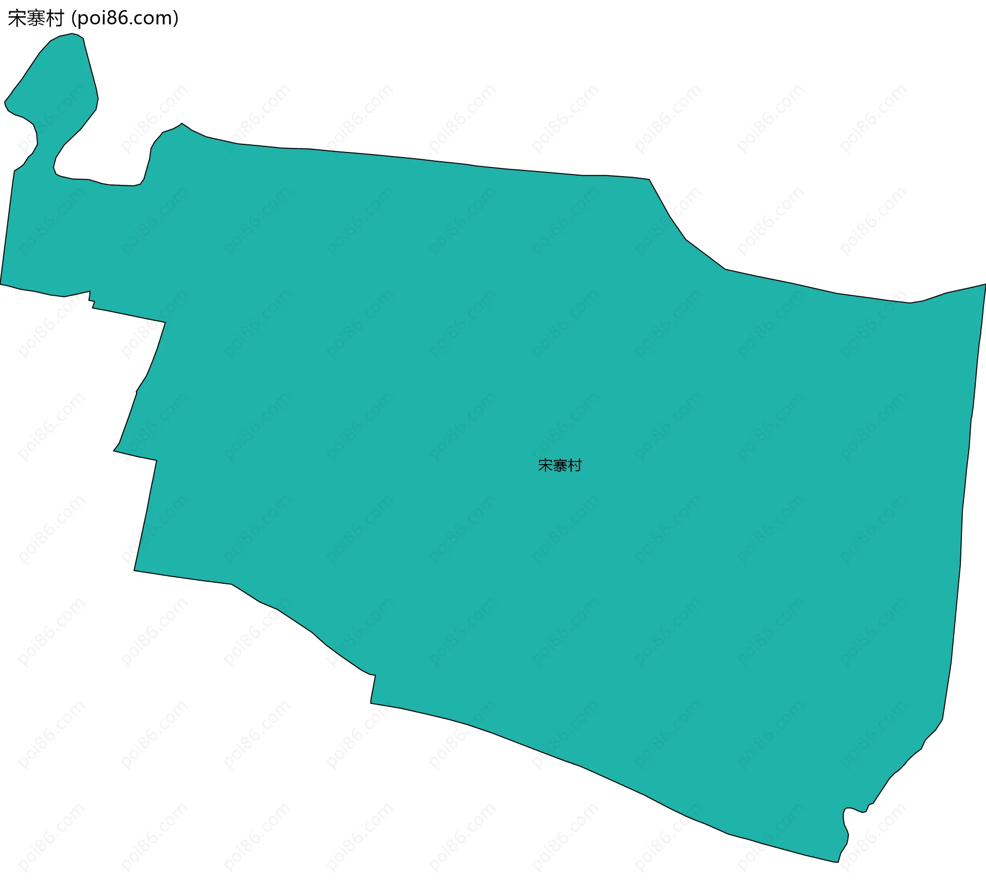 宋寨村边界地图