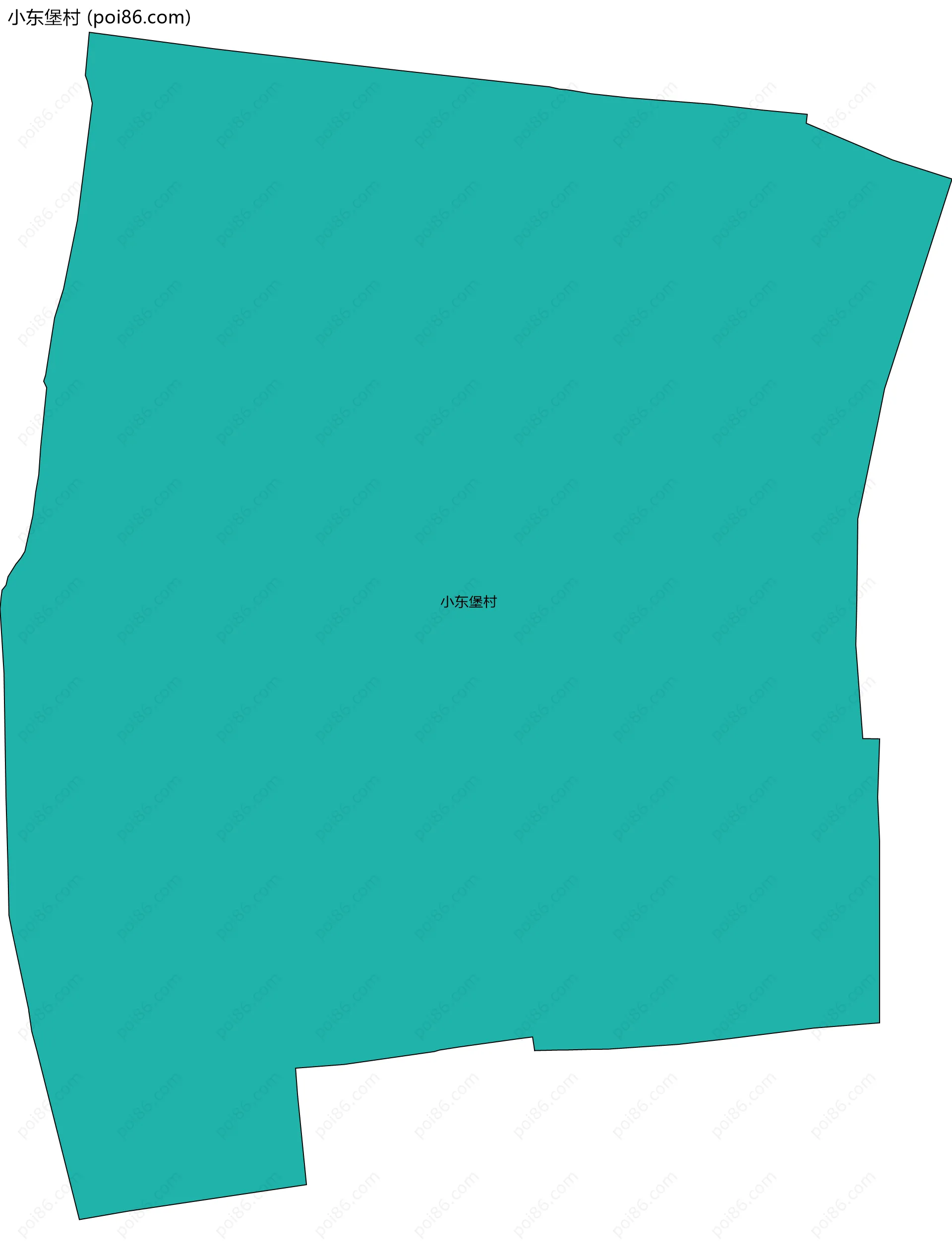 小东堡村边界地图