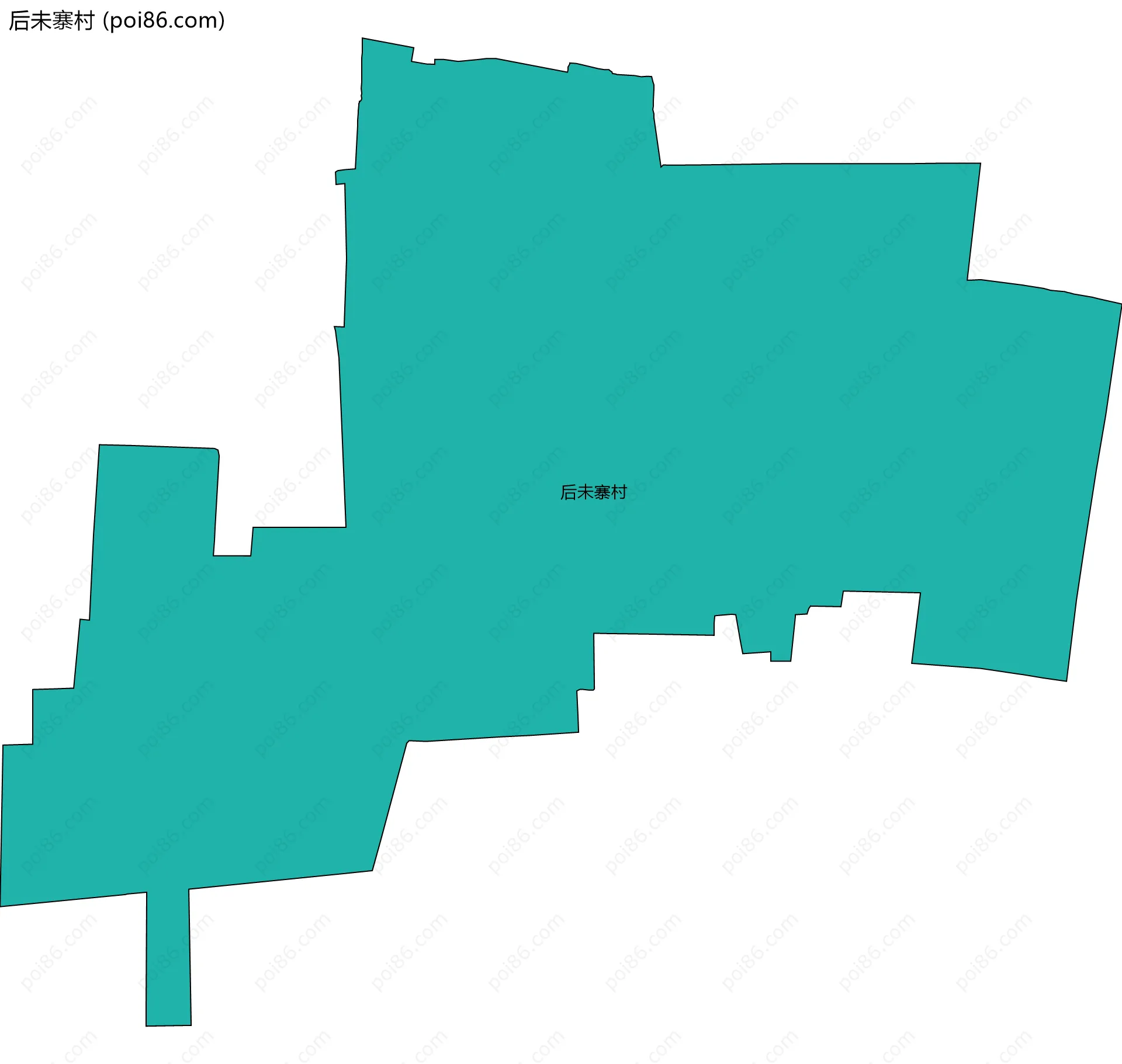 后未寨村边界地图
