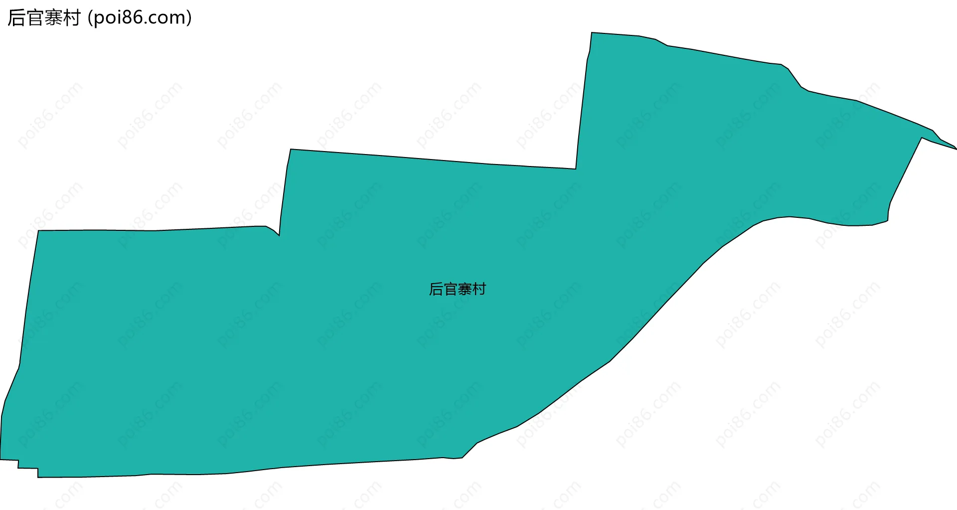 后官寨村边界地图