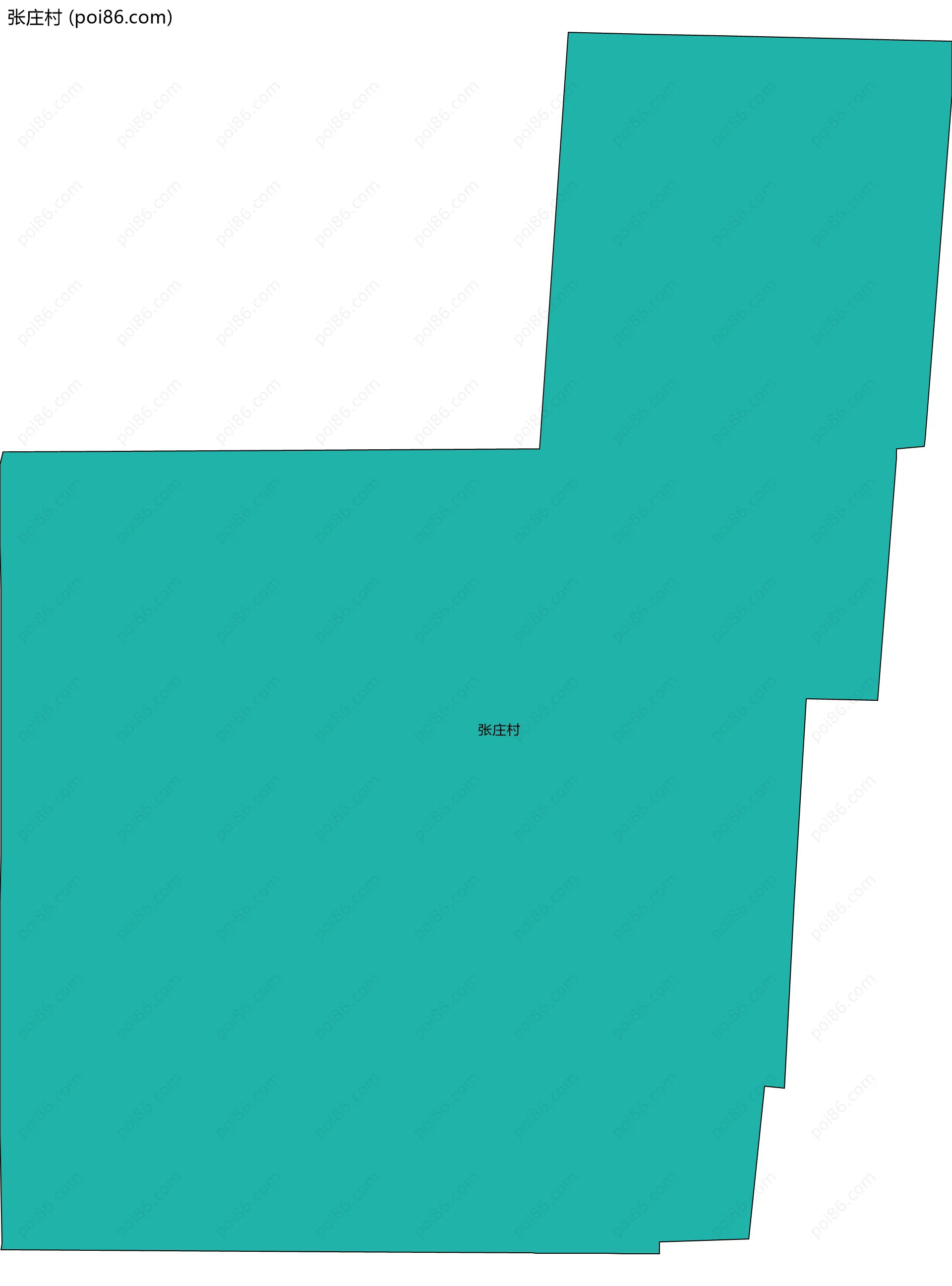 张庄村边界地图