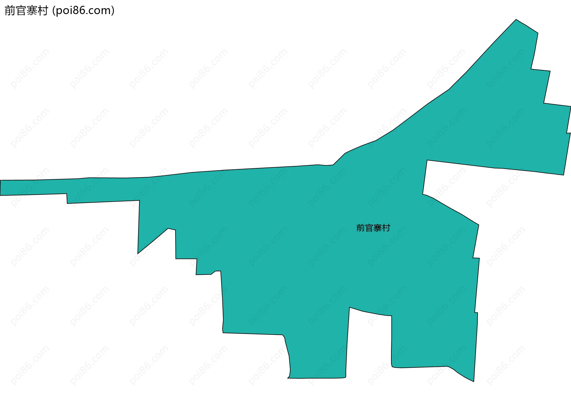 前官寨村边界地图