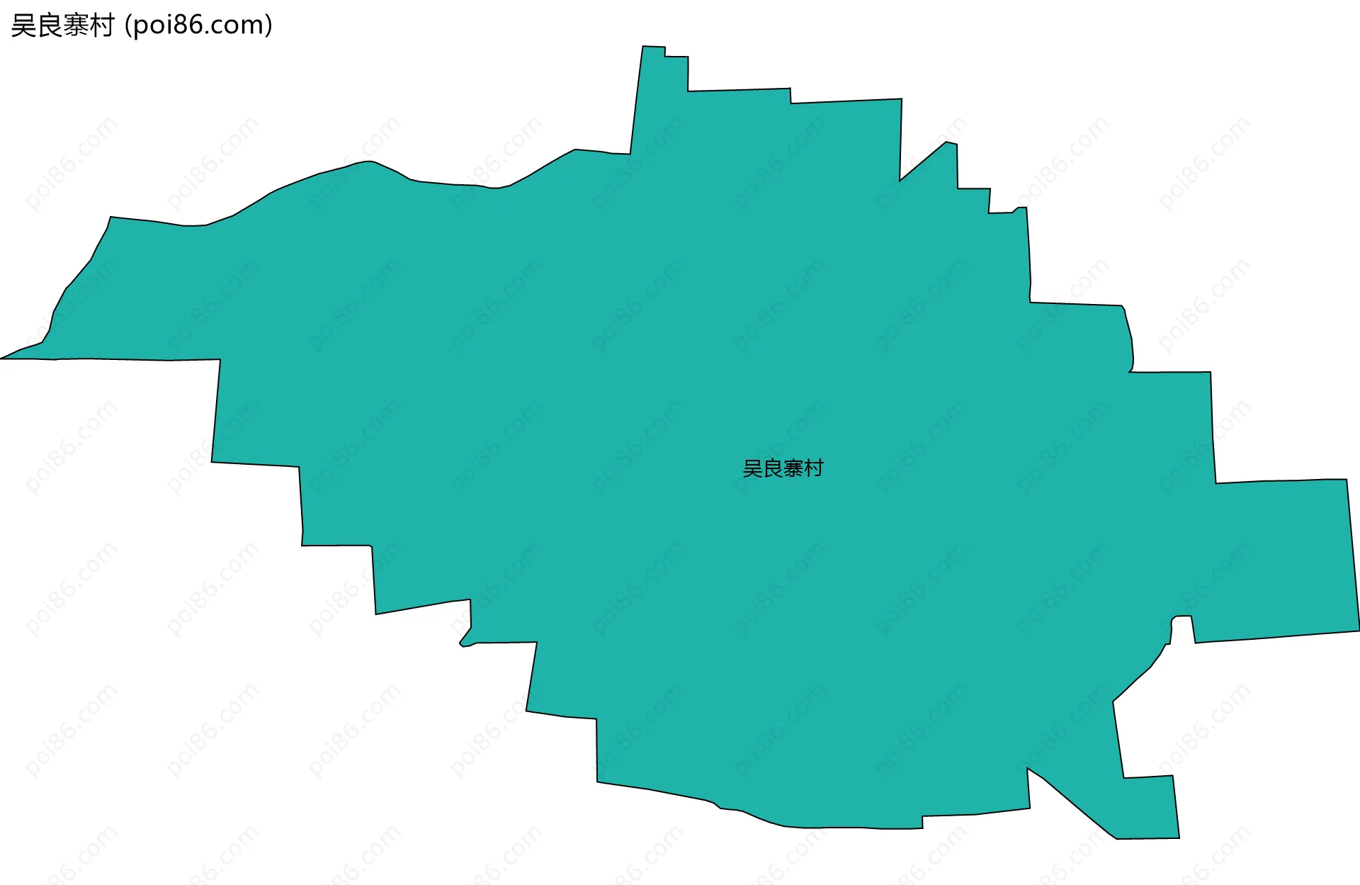 吴良寨村边界地图