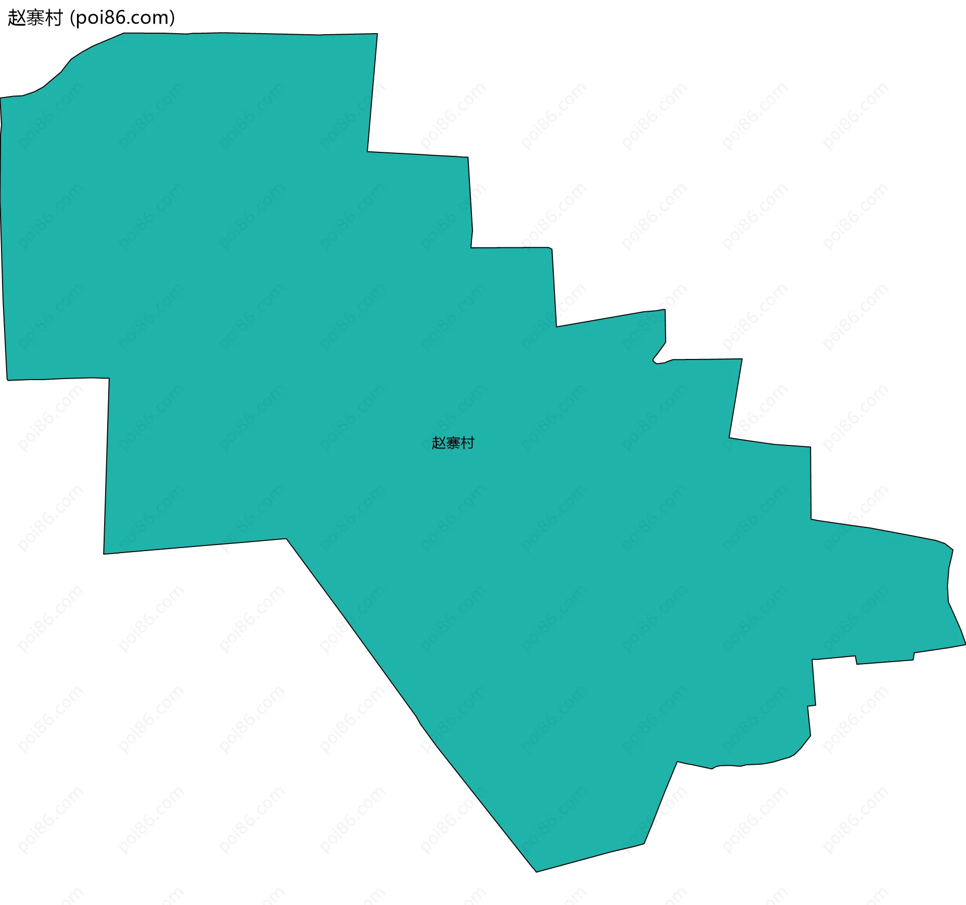 赵寨村边界地图