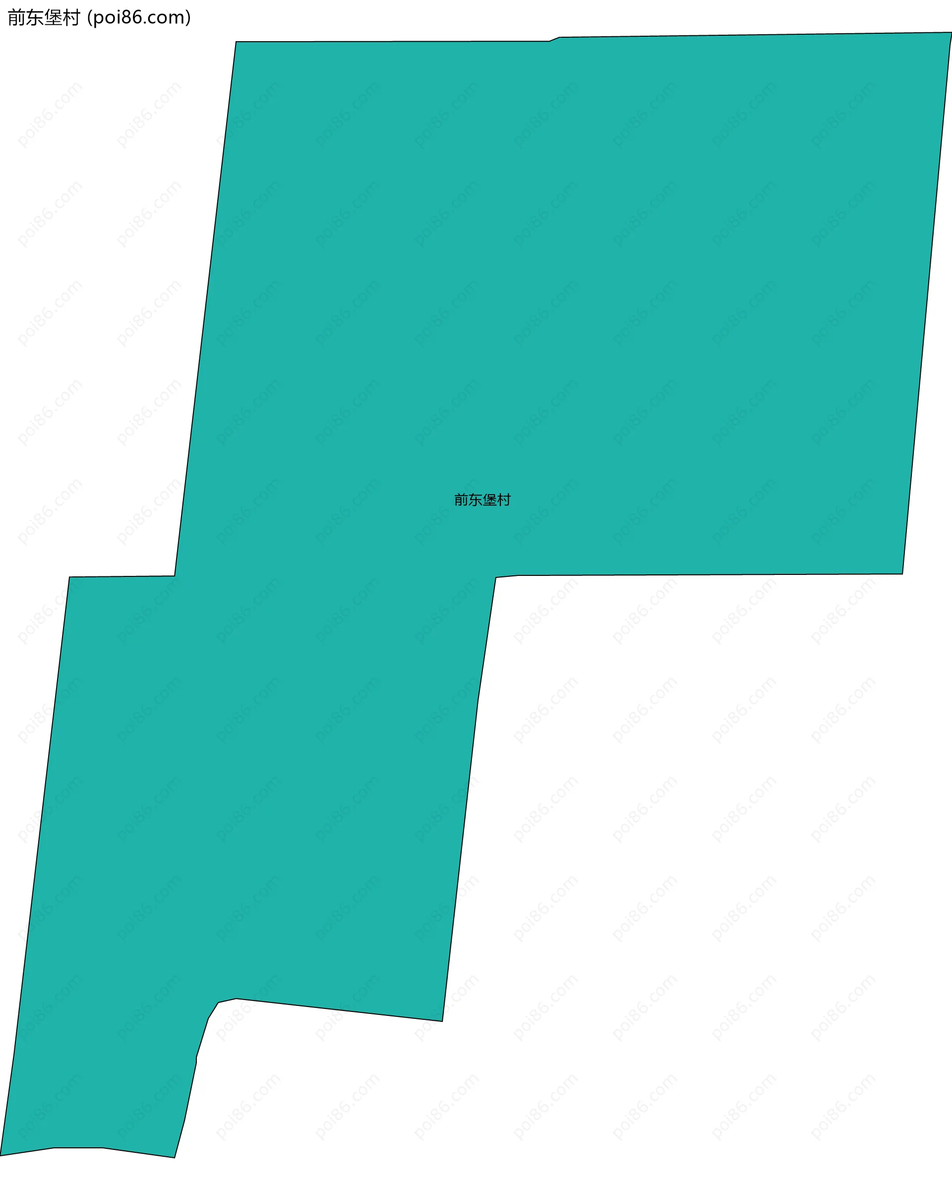 前东堡村边界地图