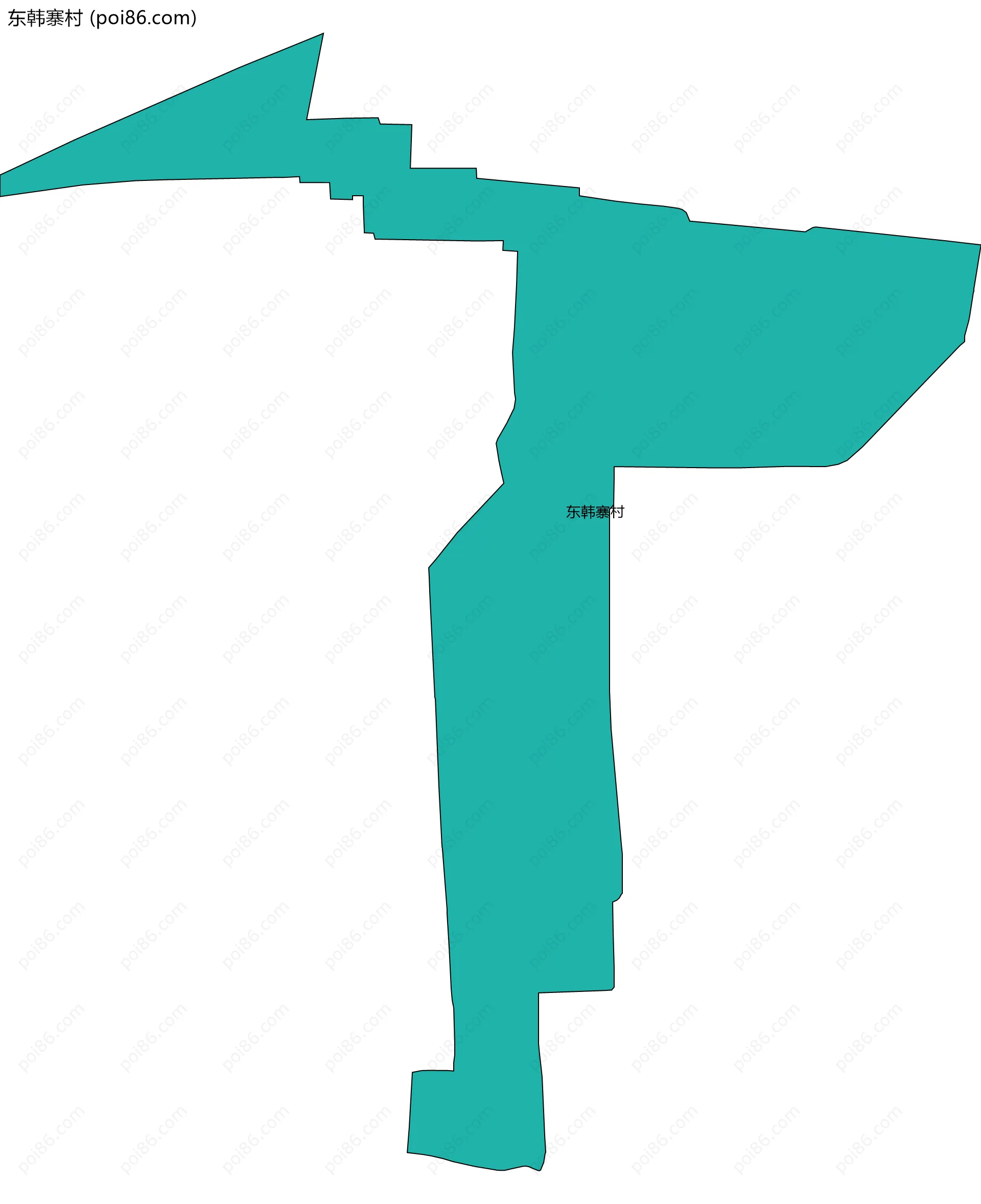 东韩寨村边界地图