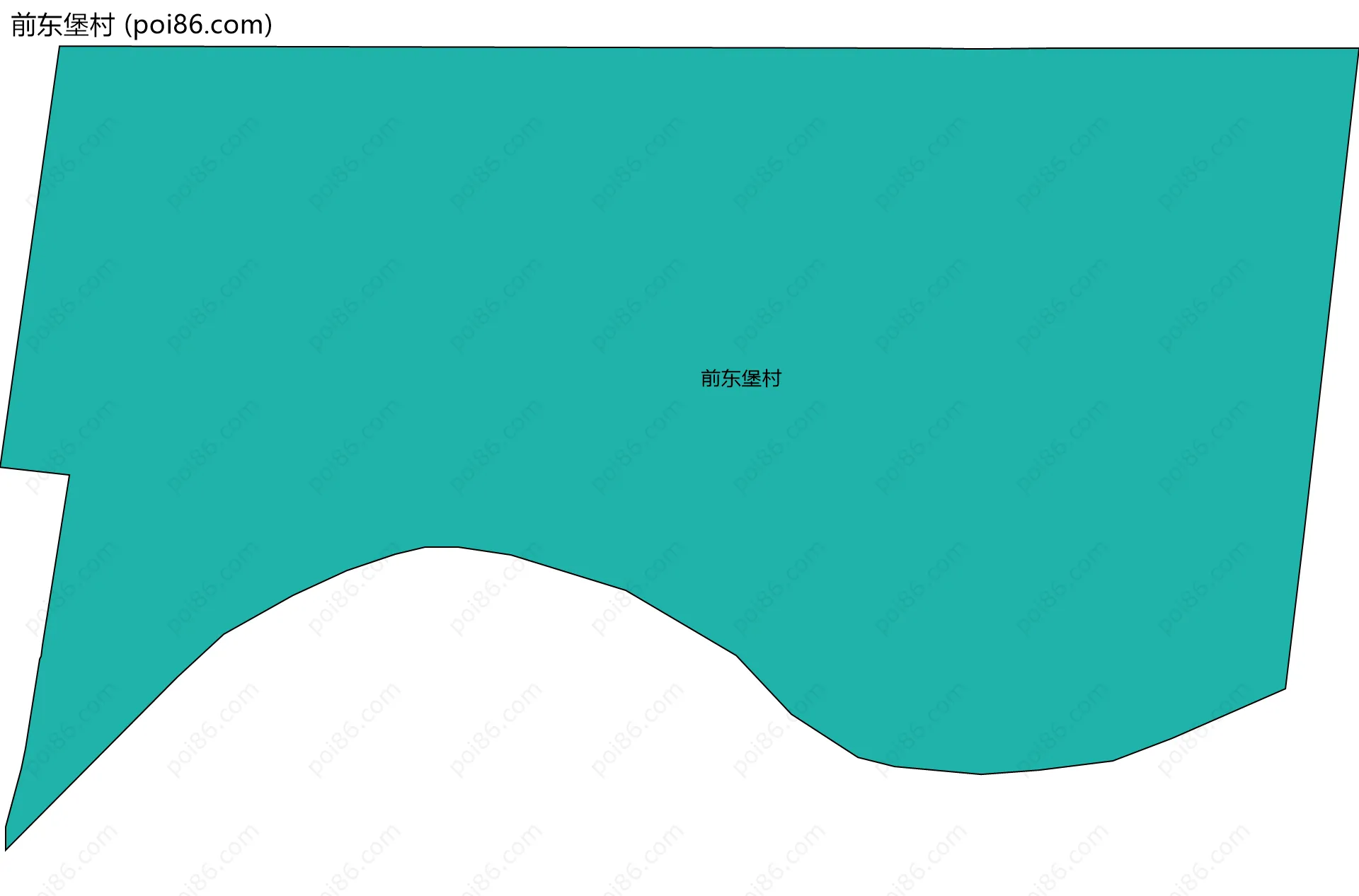 前东堡村边界地图