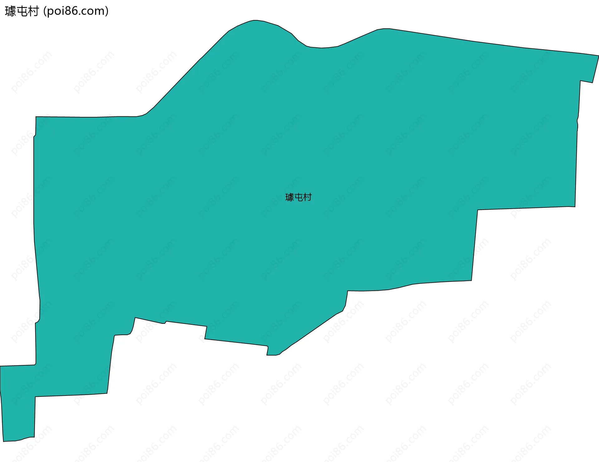 璩屯村边界地图