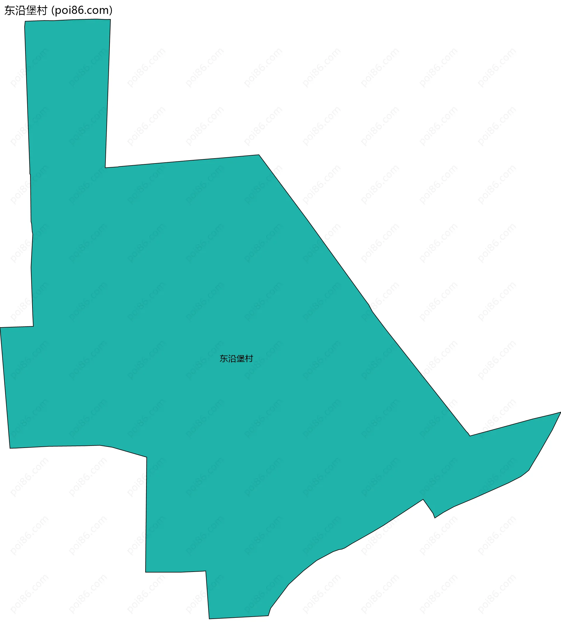 东沿堡村边界地图