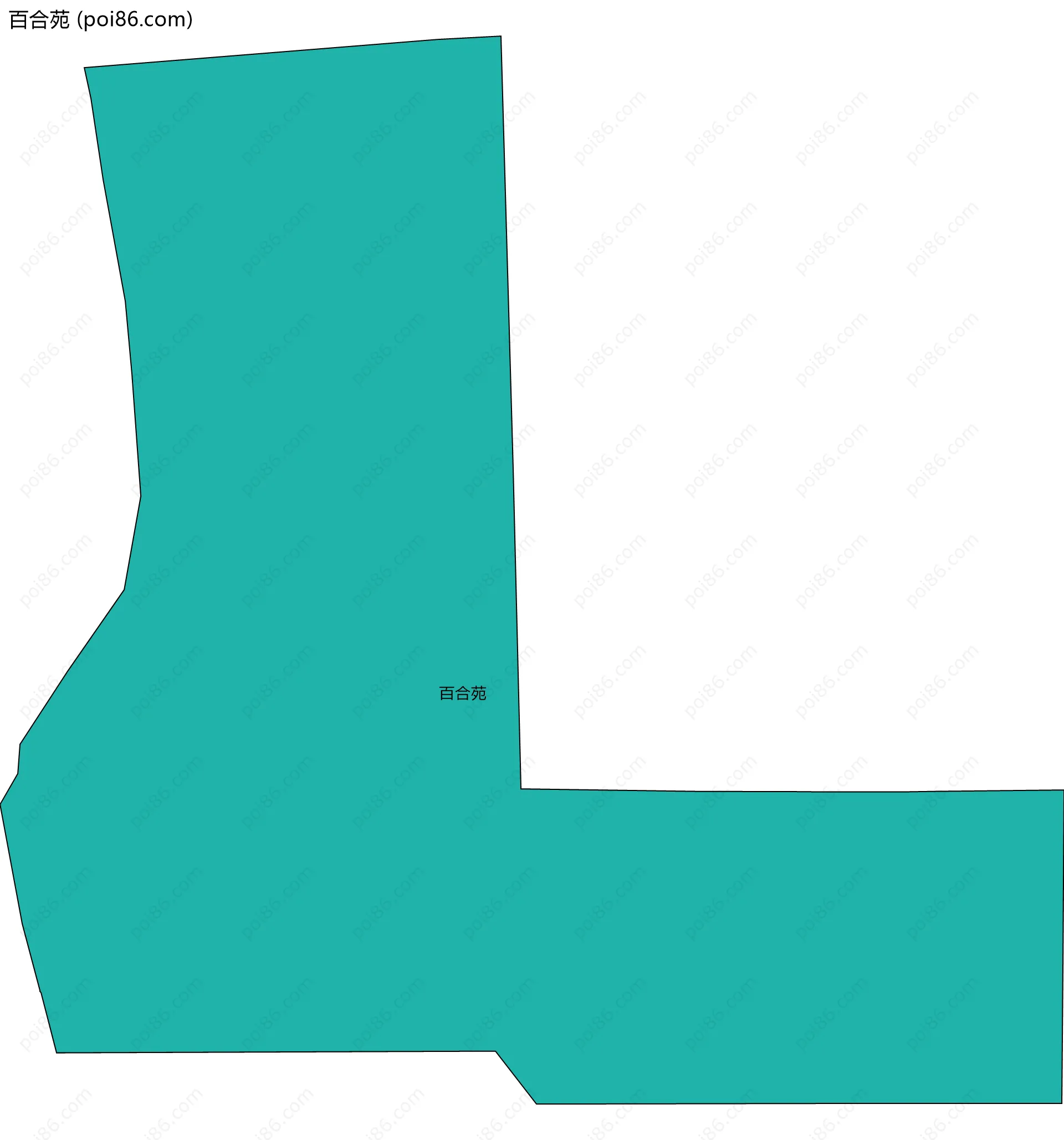 百合苑边界地图