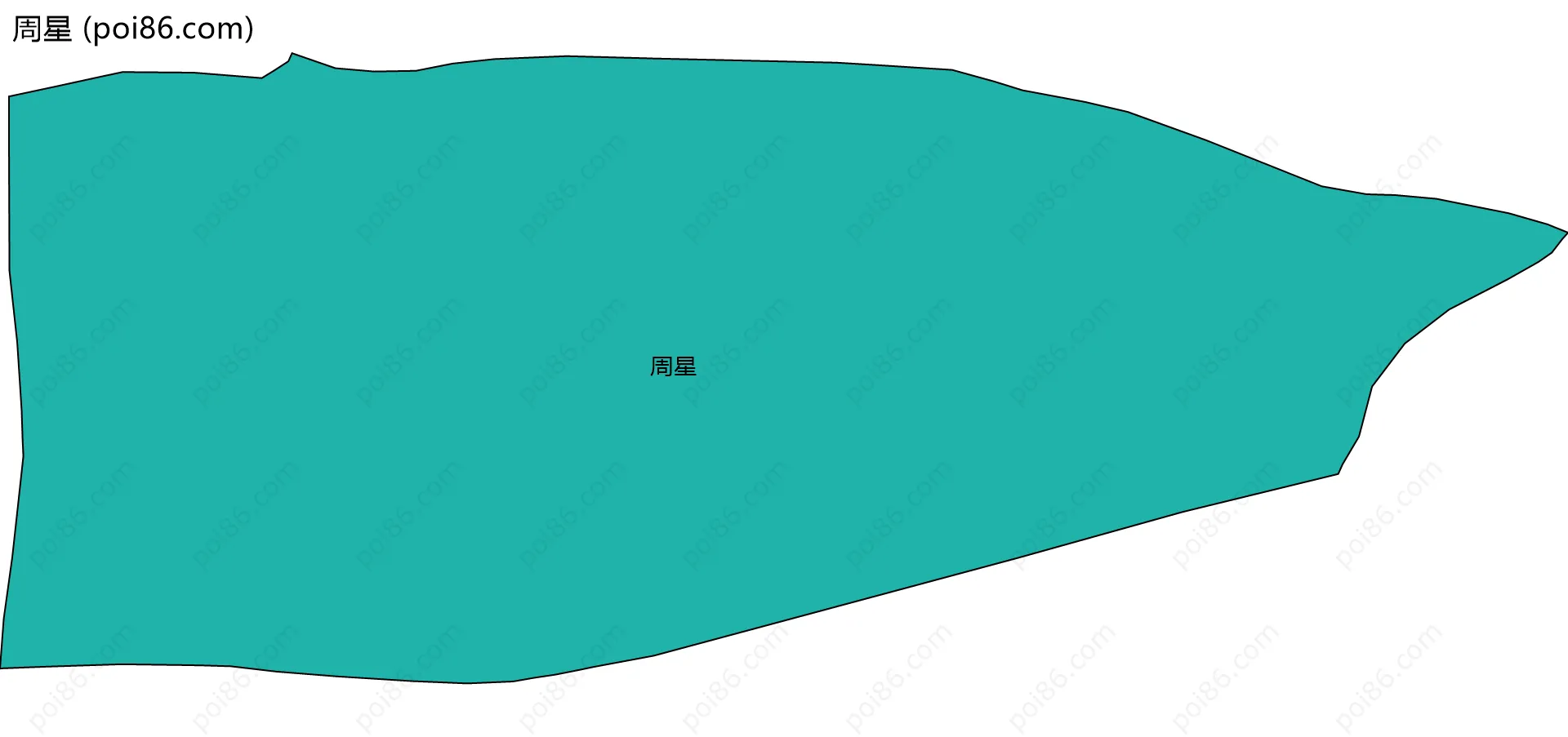 周星边界地图