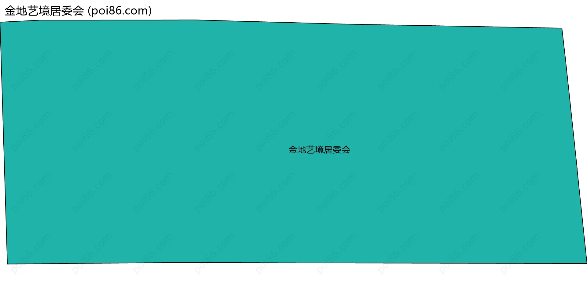 金地艺境居委会边界地图