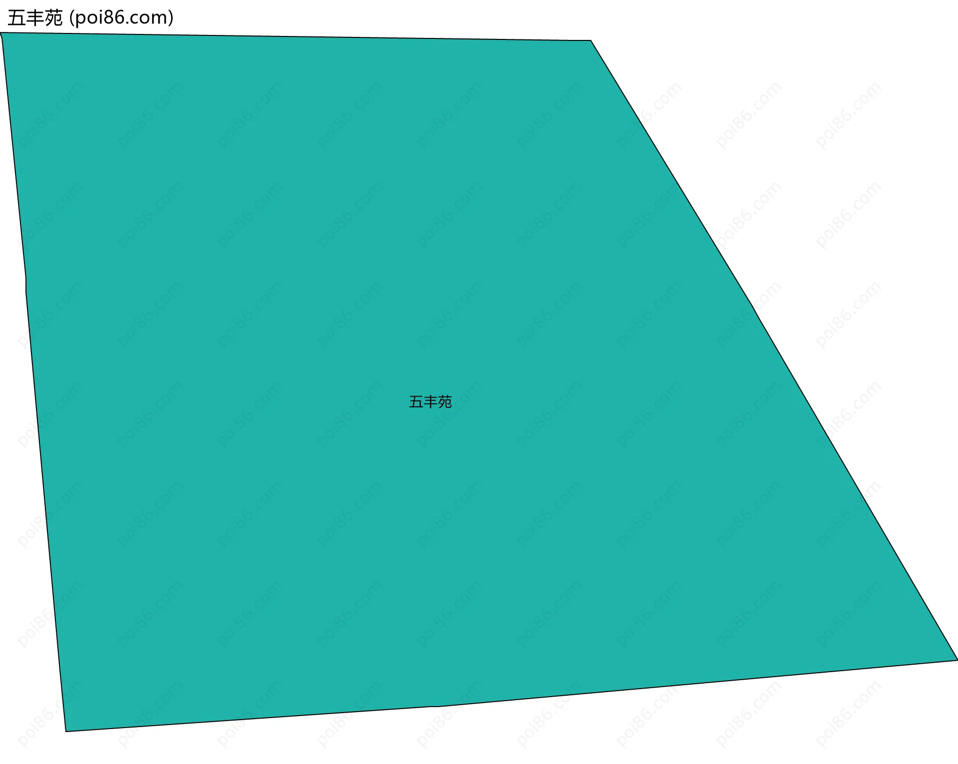 五丰苑边界地图