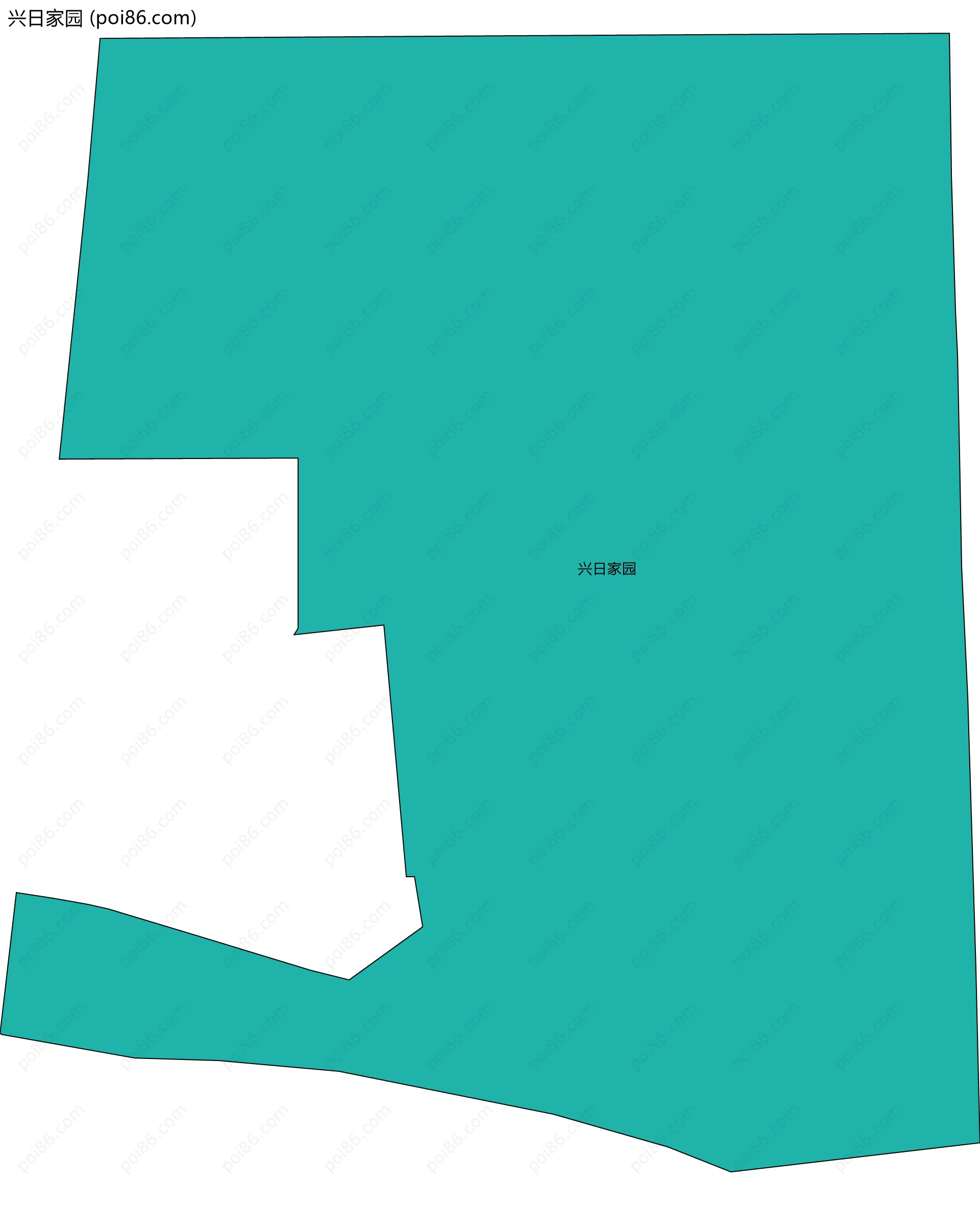 兴日家园边界地图