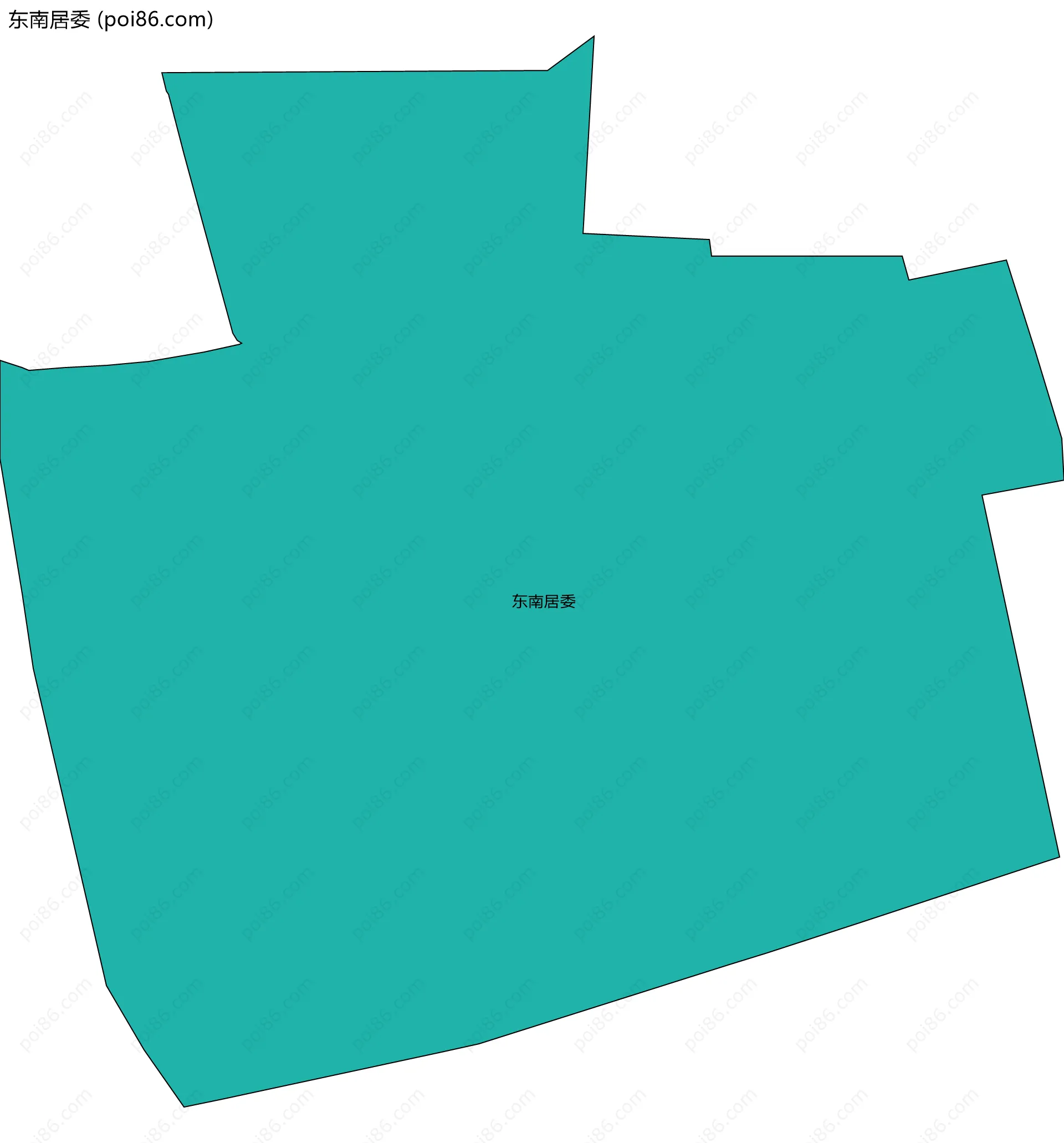 东南居委边界地图