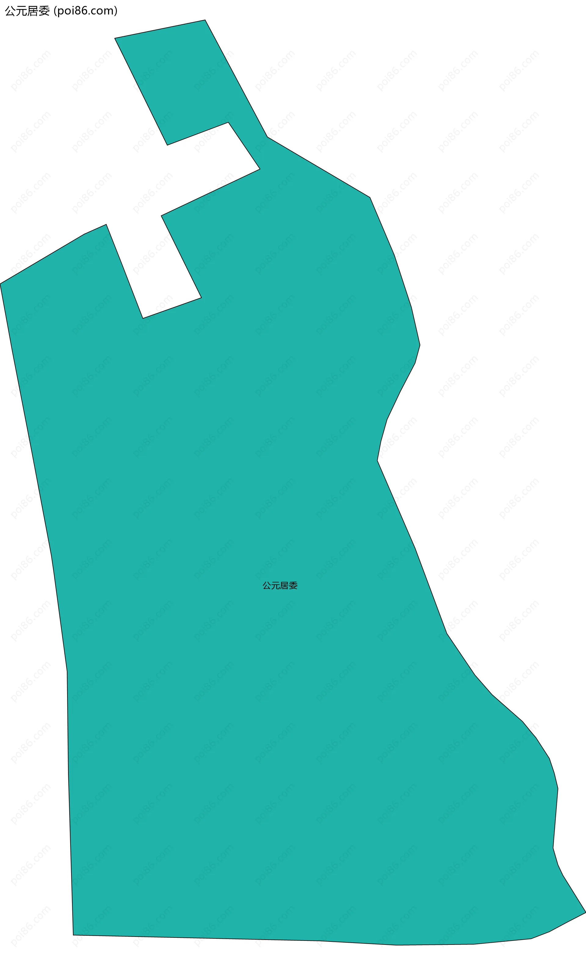 公元居委边界地图