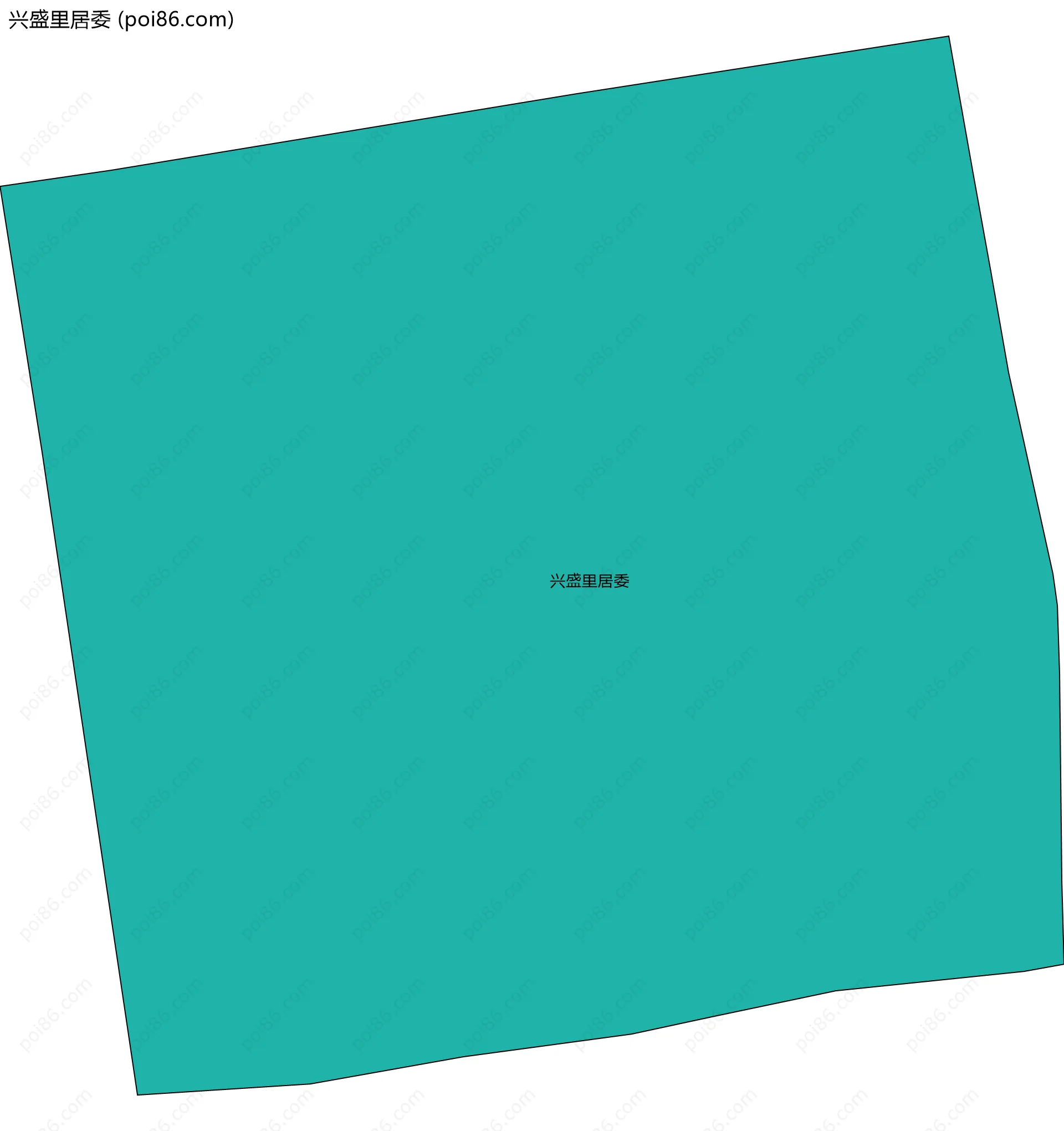 兴盛里居委边界地图