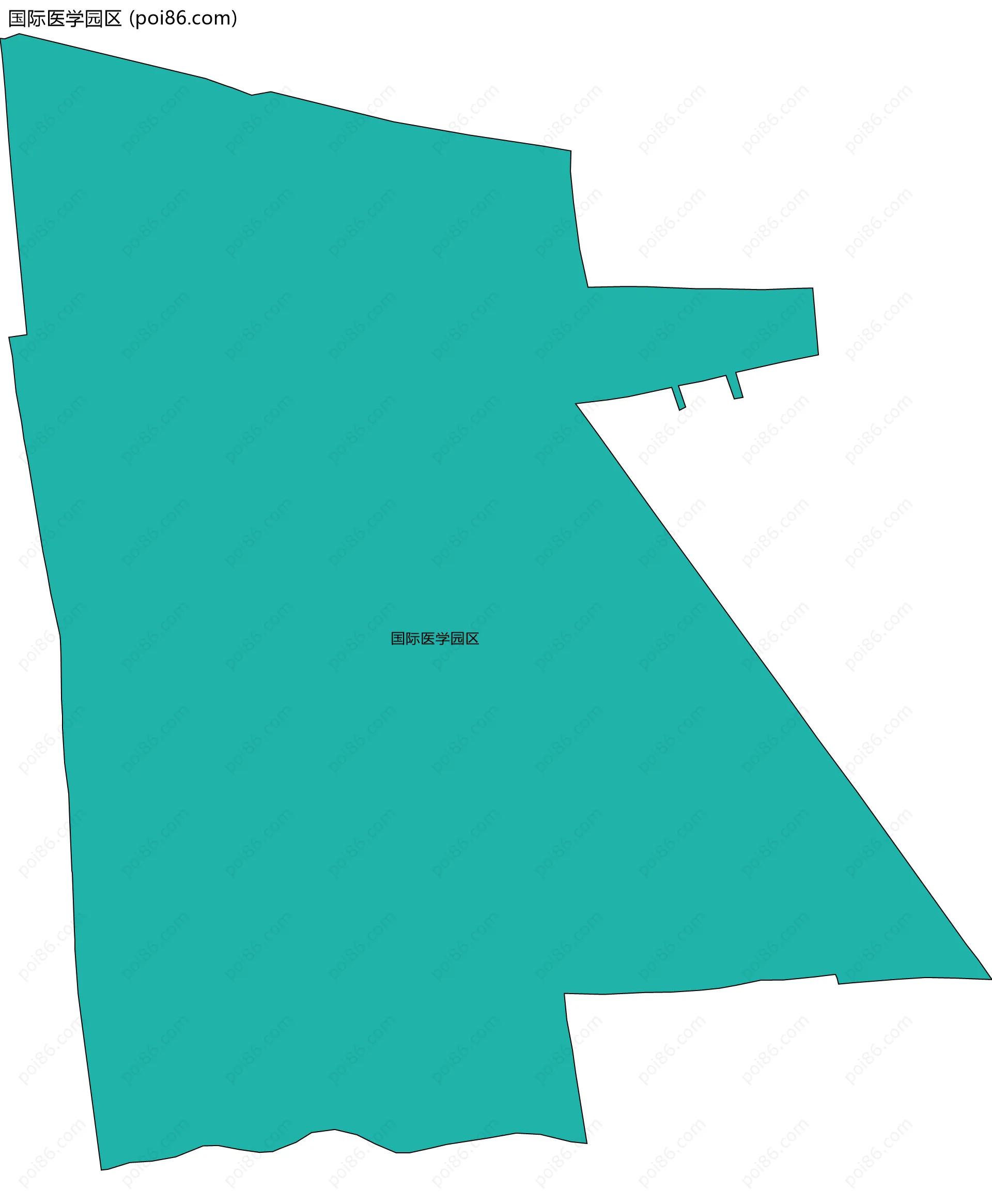 国际医学园区边界地图