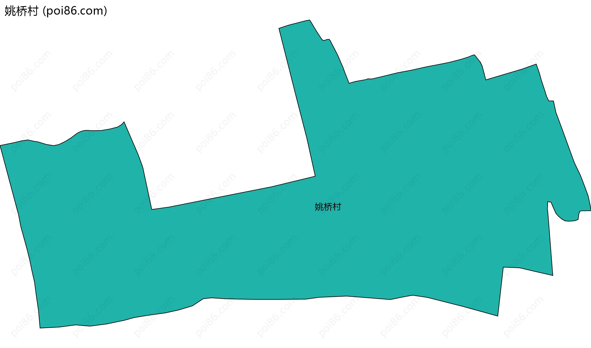 姚桥村边界地图