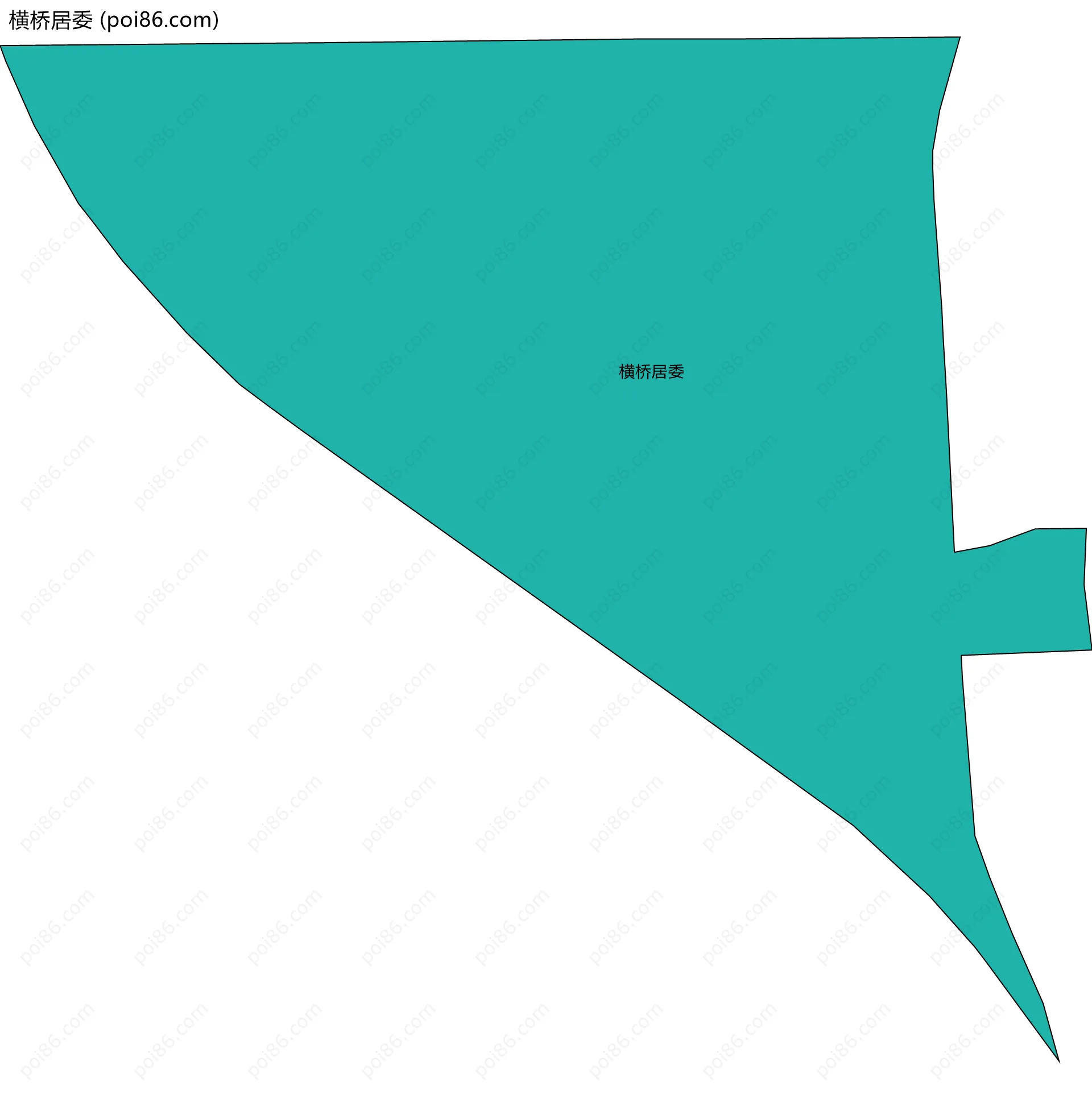 横桥居委边界地图