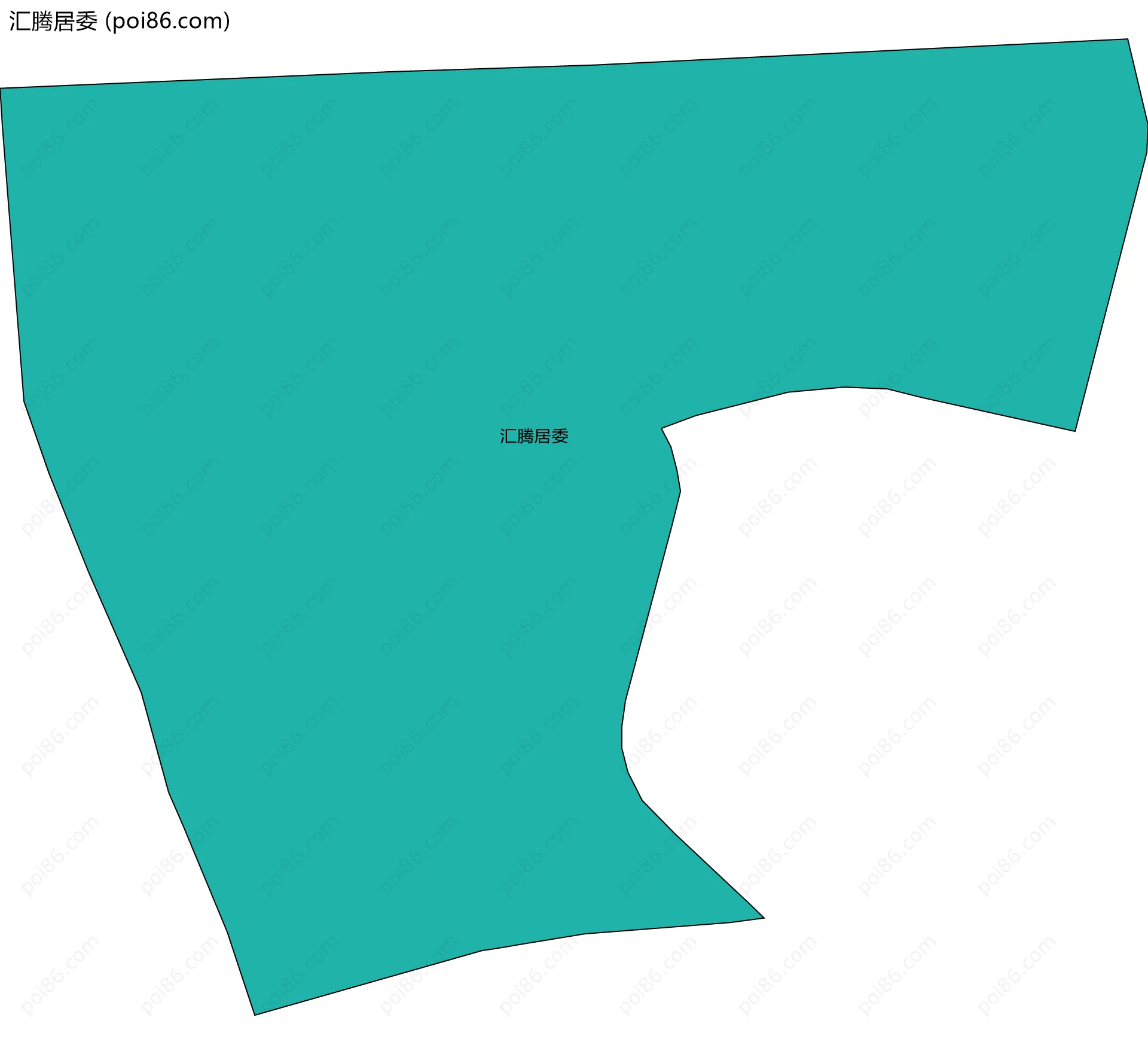 汇腾居委边界地图