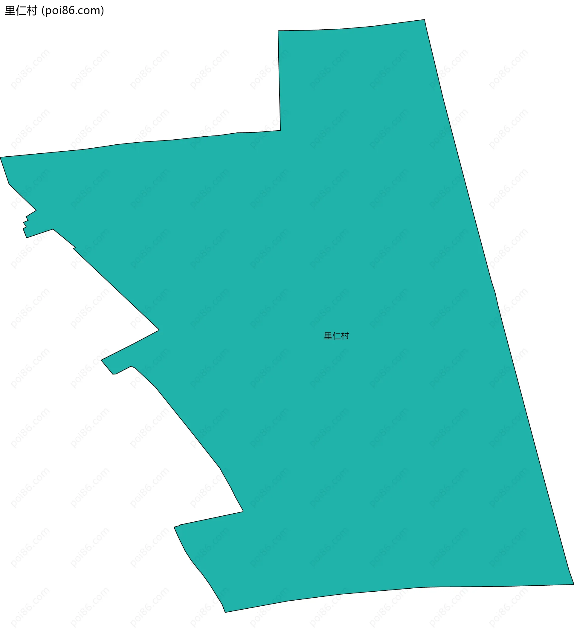 里仁村边界地图