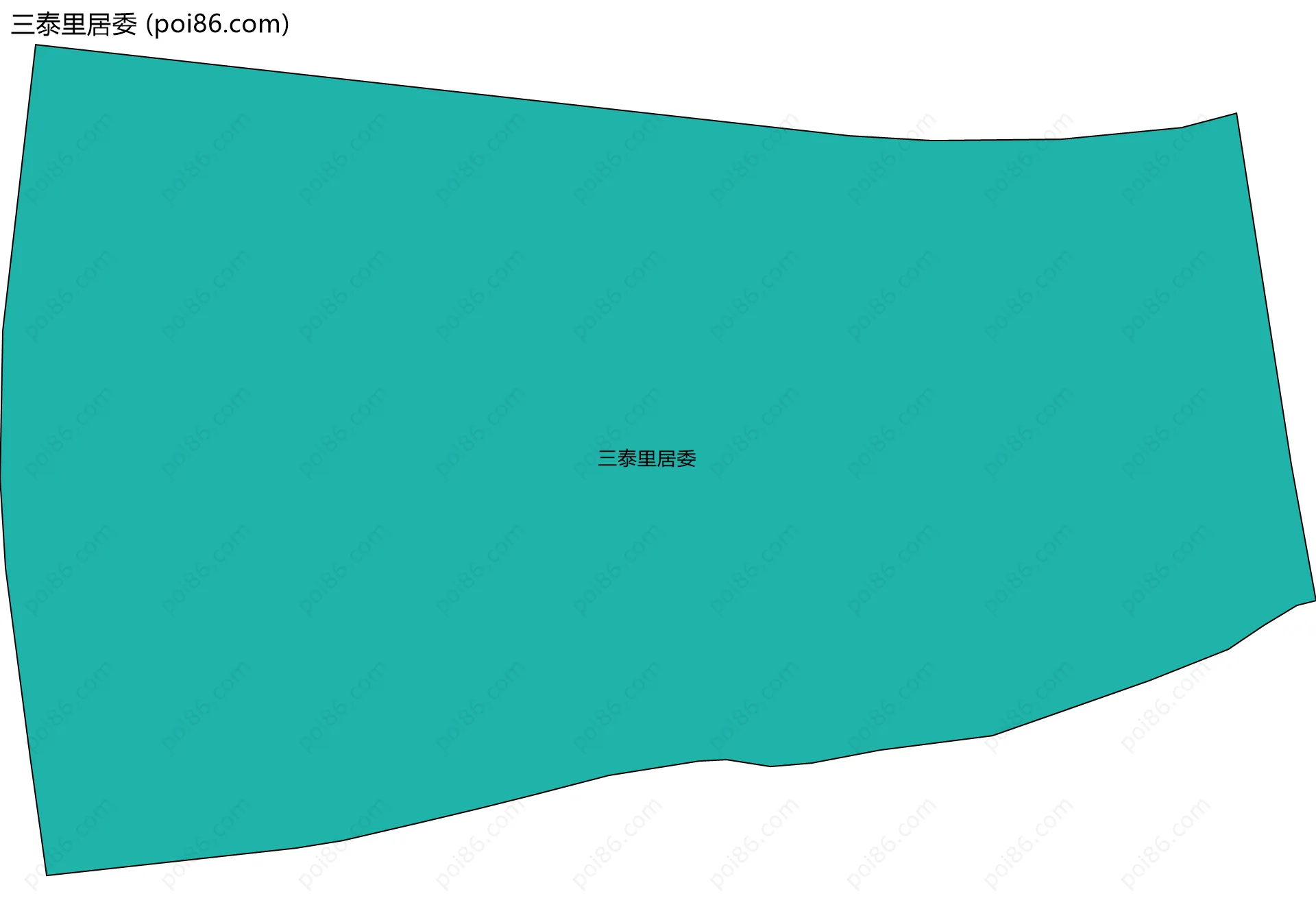 三泰里居委边界地图