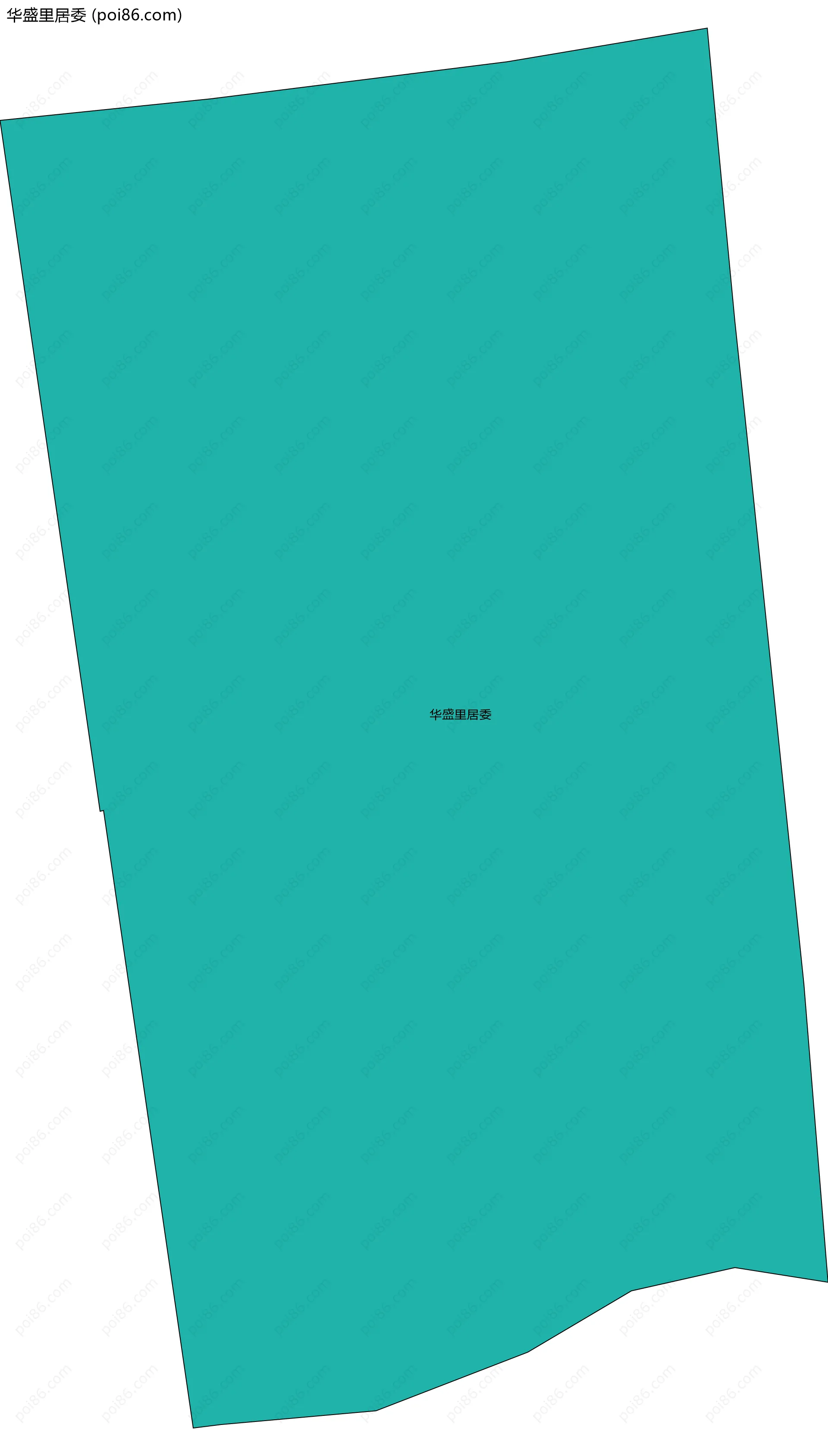 华盛里居委边界地图