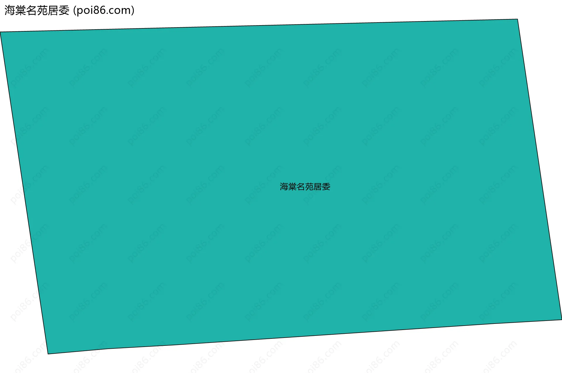 海棠名苑居委边界地图