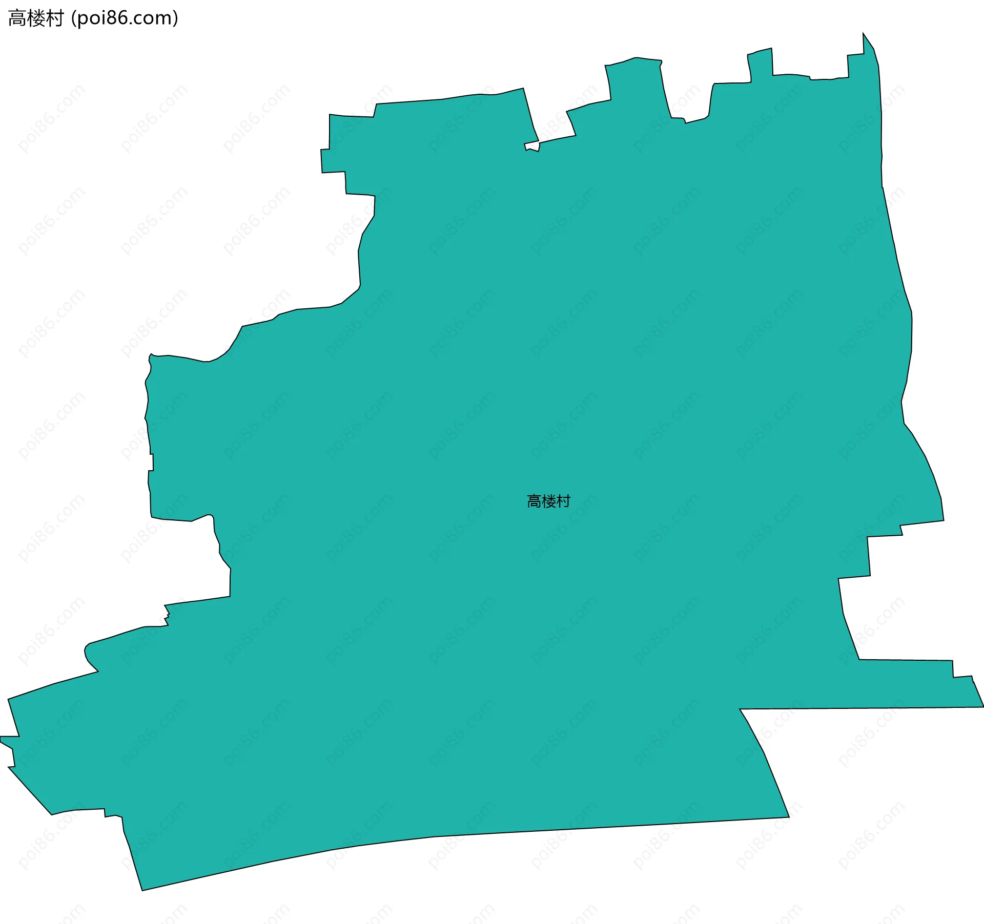 高楼村边界地图