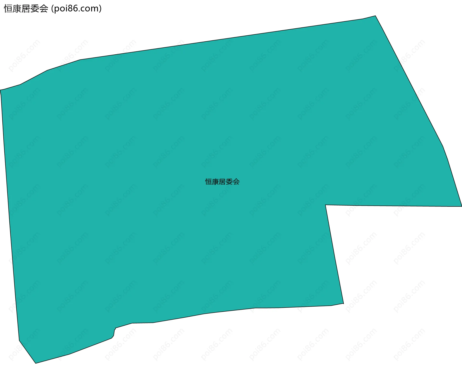 恒康居委会边界地图