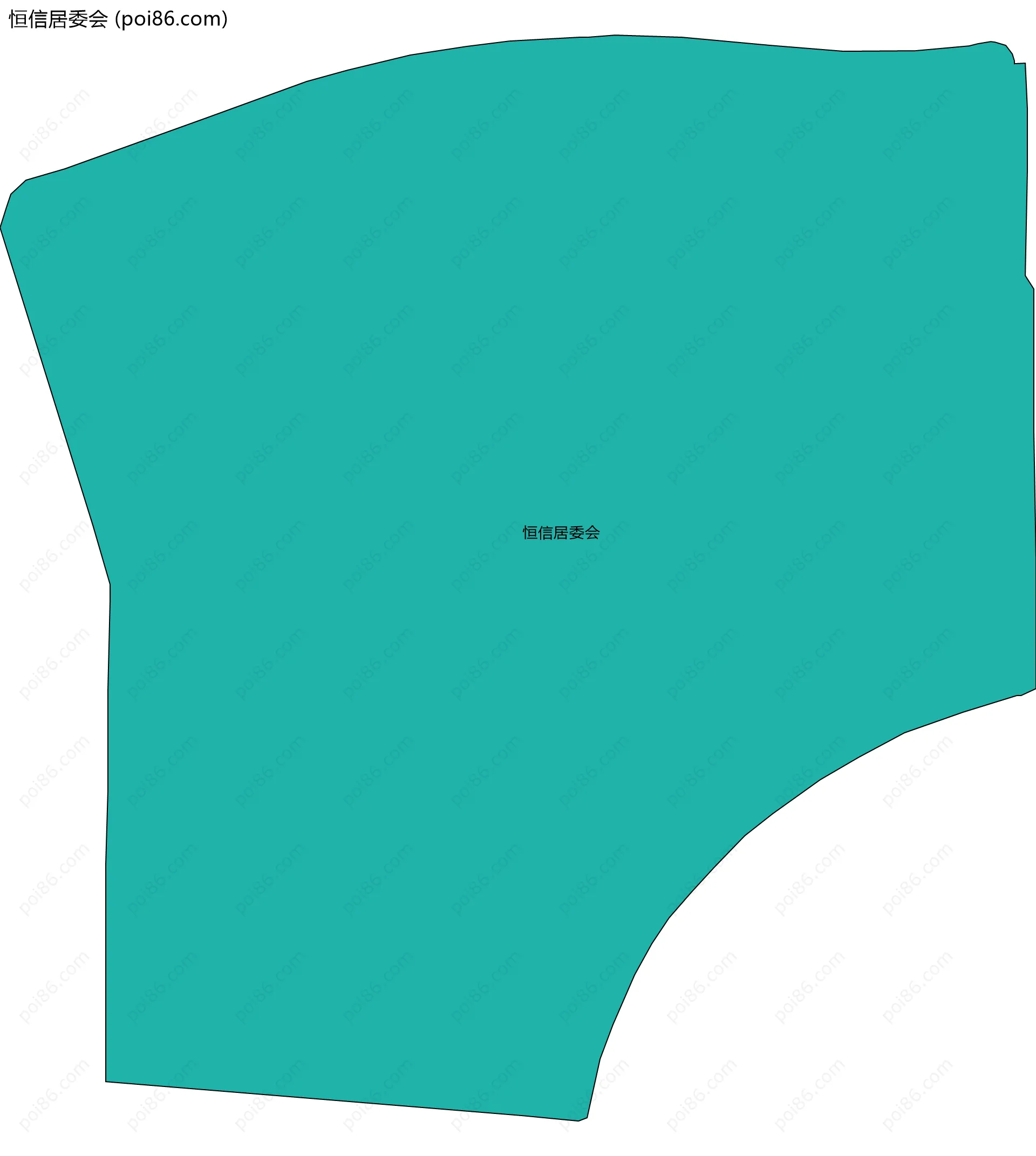 恒信居委会边界地图