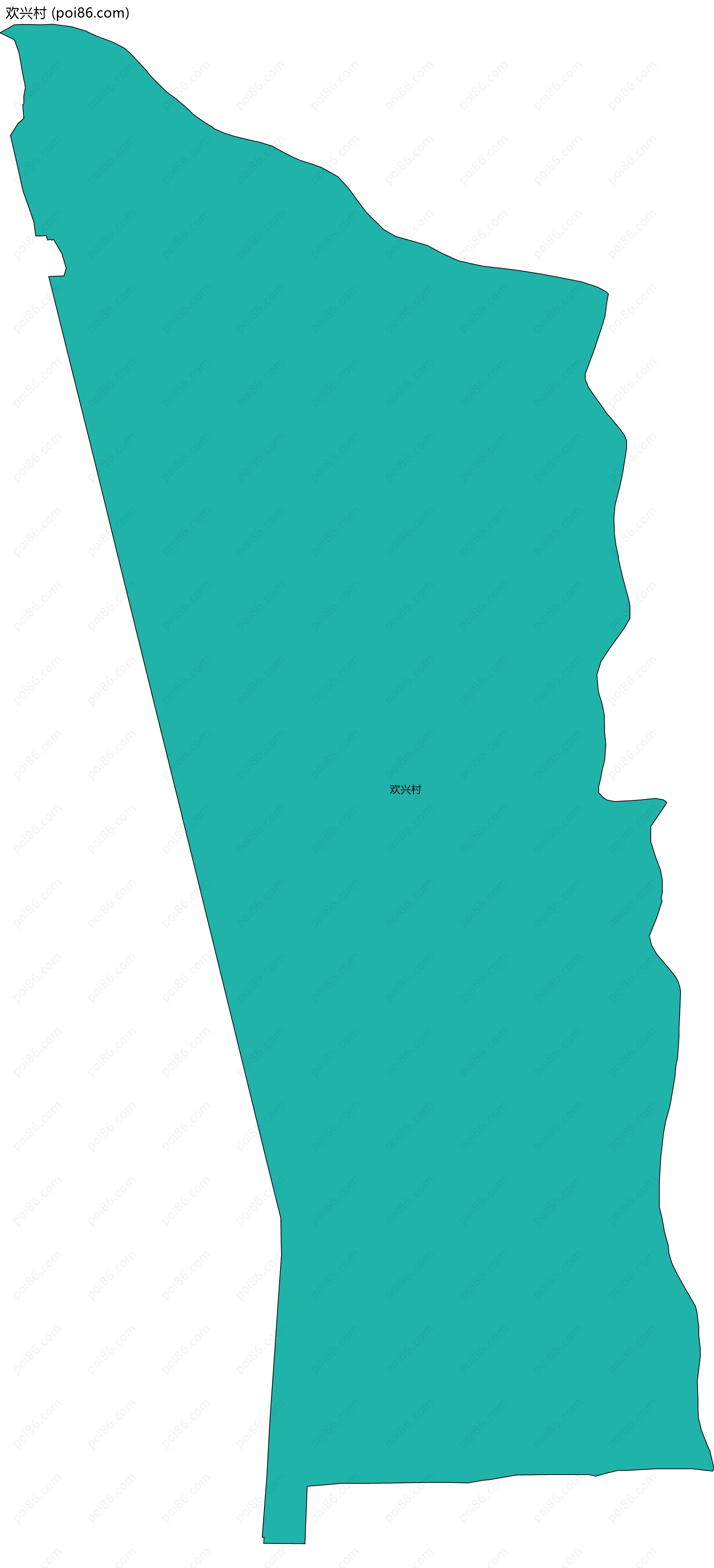 欢兴村边界地图