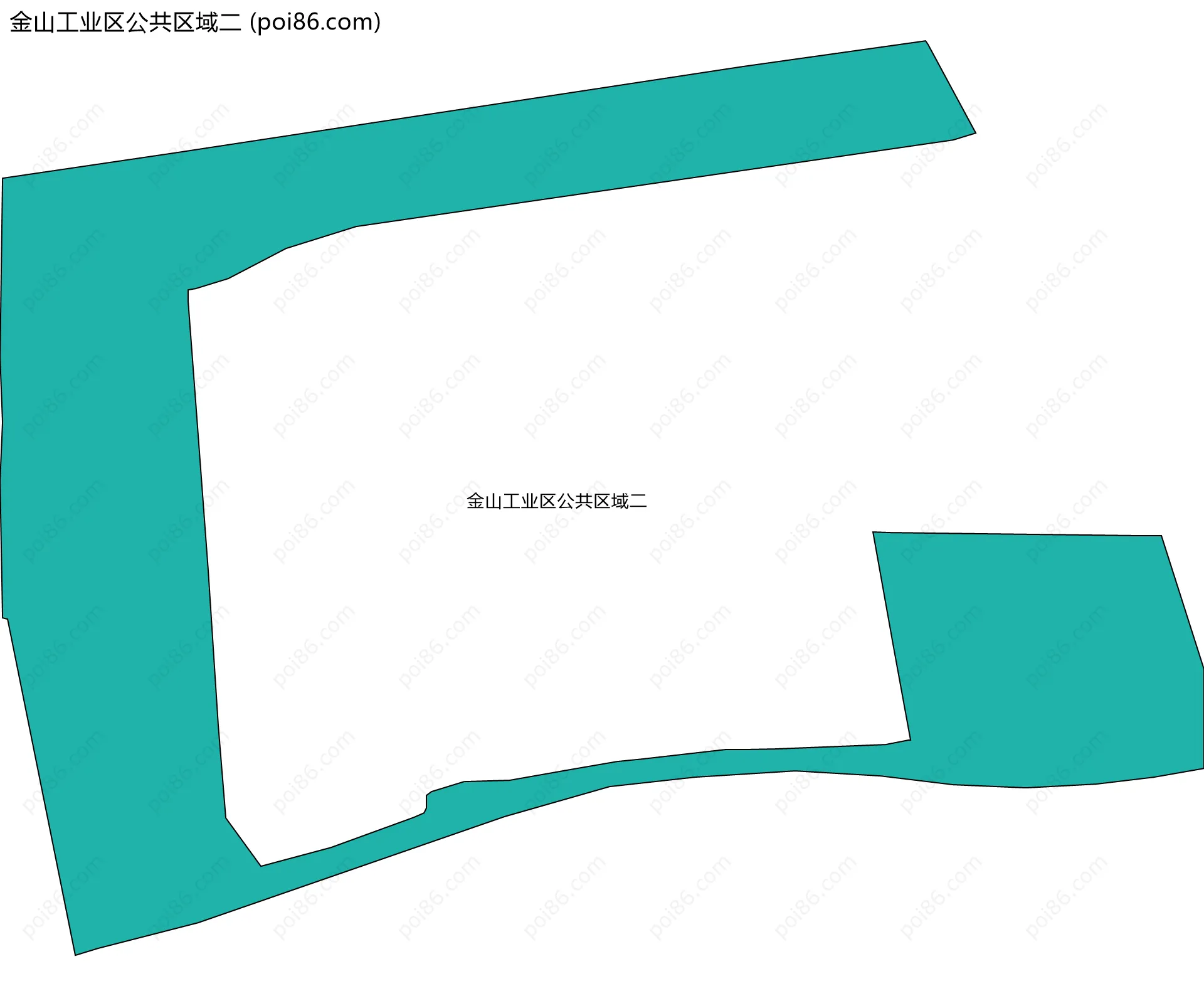 金山工业区公共区域二边界地图