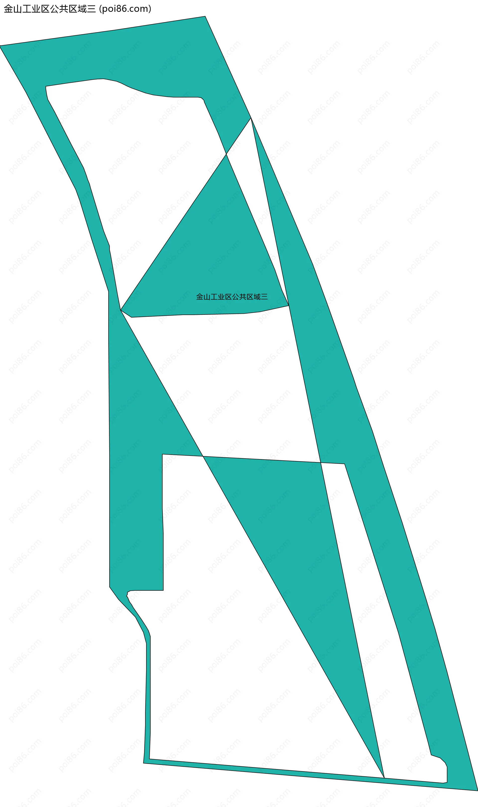 金山工业区公共区域三边界地图