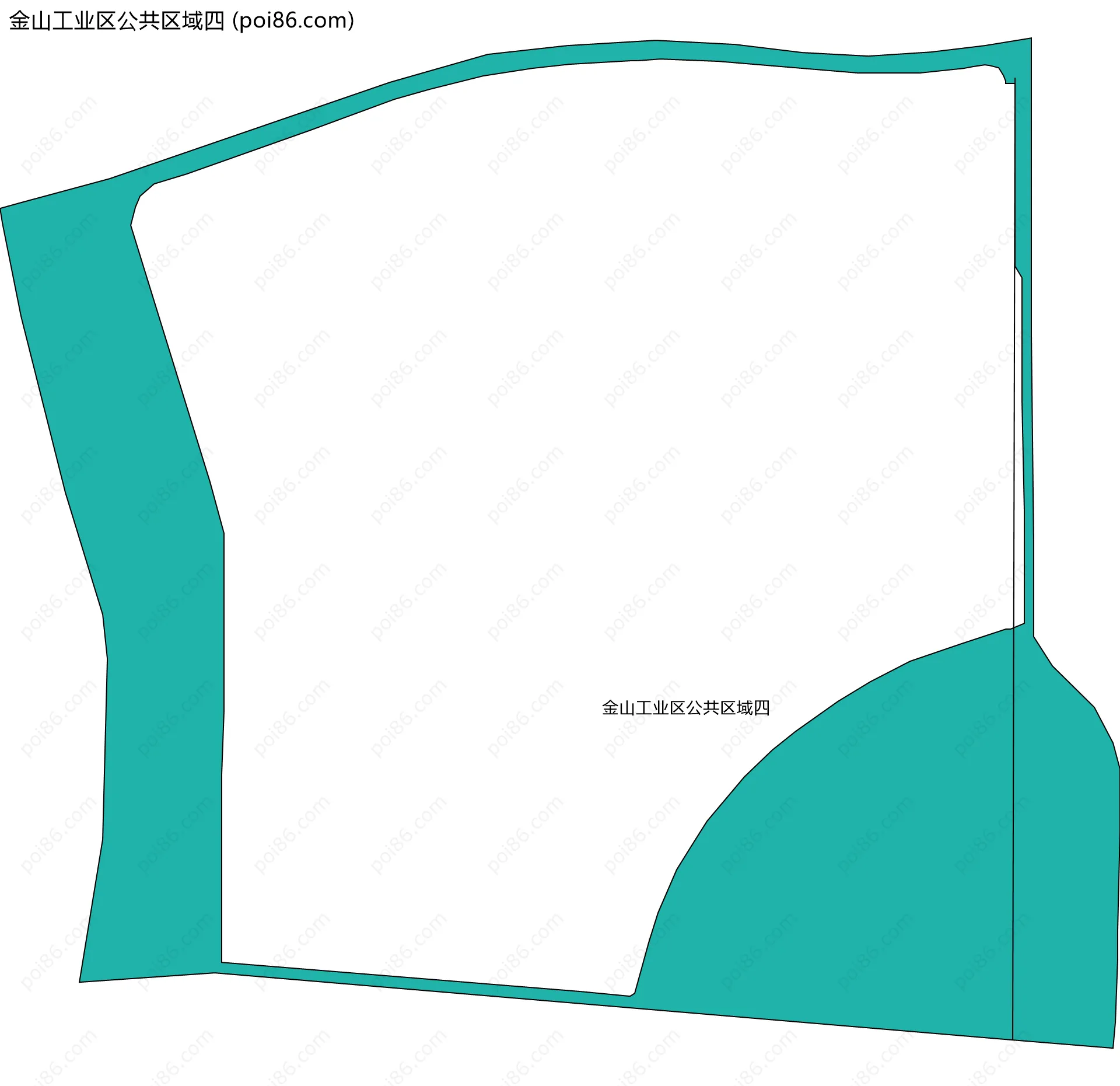 金山工业区公共区域四边界地图
