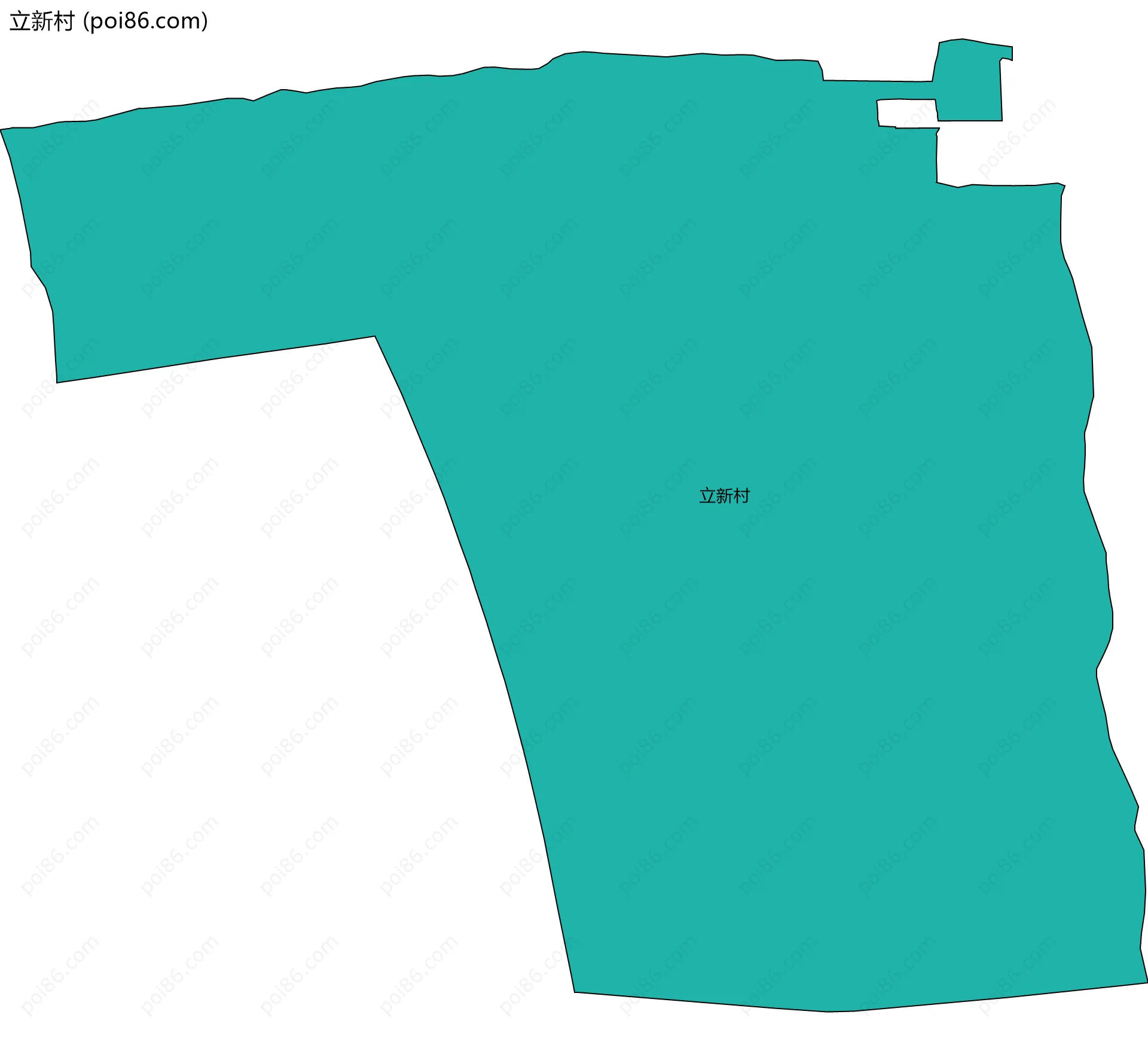 立新村边界地图