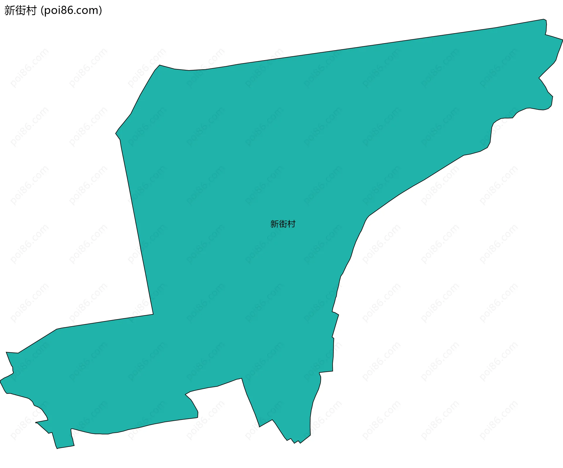 新街村边界地图