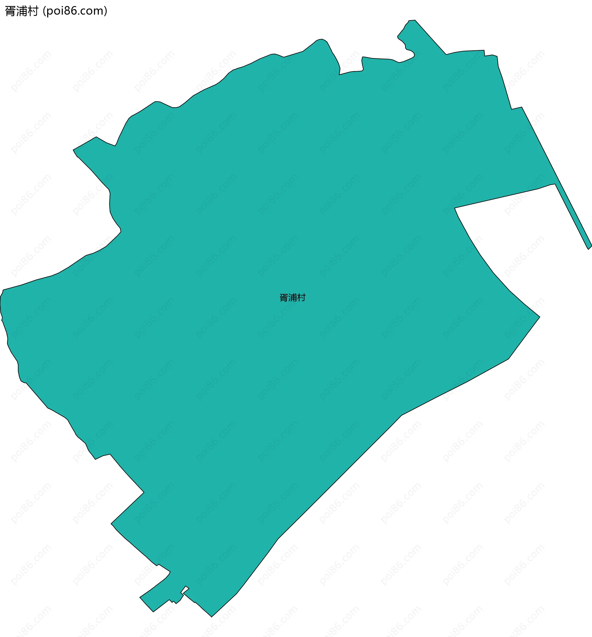 胥浦村边界地图