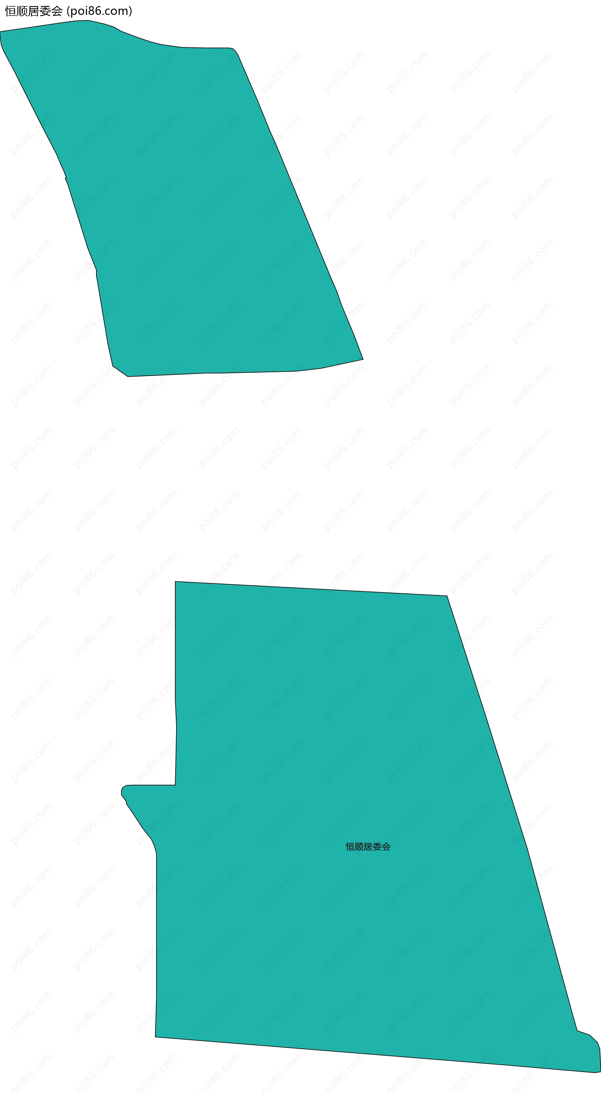 恒顺居委会边界地图