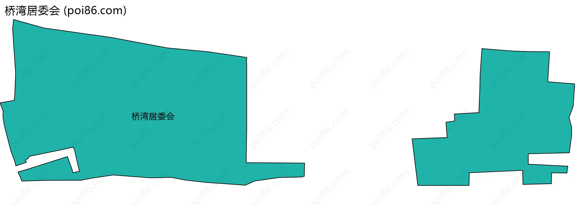 桥湾居委会边界地图