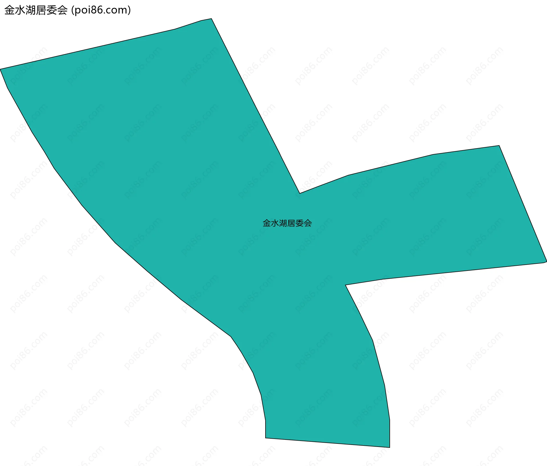 金水湖居委会边界地图