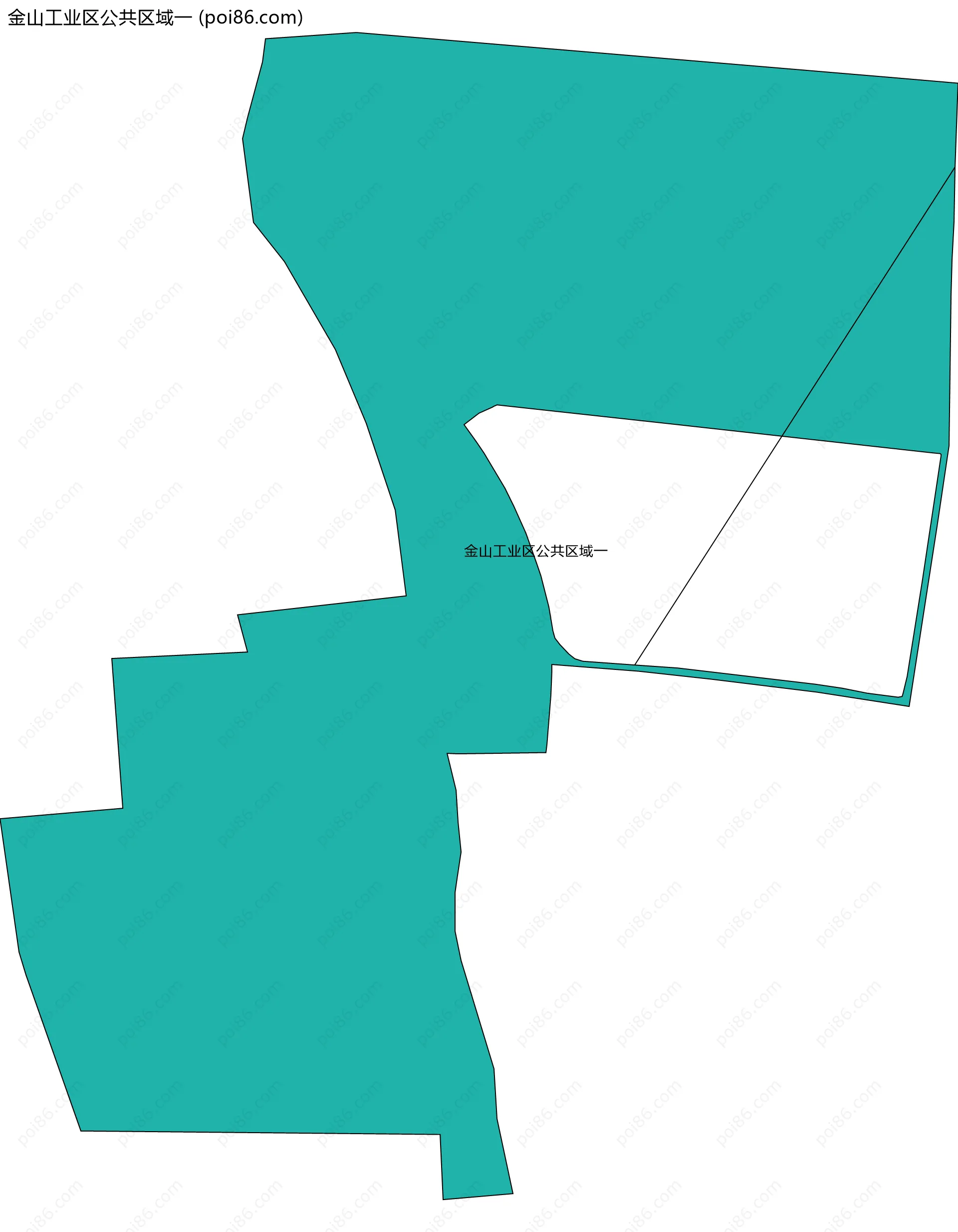 金山工业区公共区域一边界地图